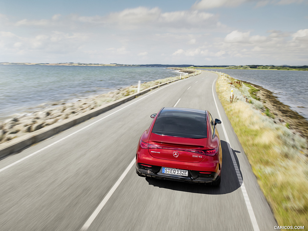 2023 Mercedes-AMG EQE 43 4MATIC (Color: MANUFAKTUR hyacinth red) - Rear