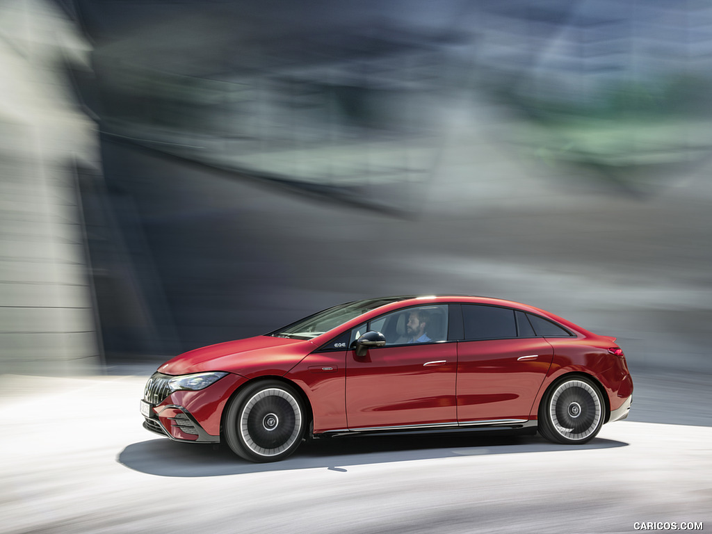 2023 Mercedes-AMG EQE 43 4MATIC (Color: MANUFAKTUR hyacinth red) - Side