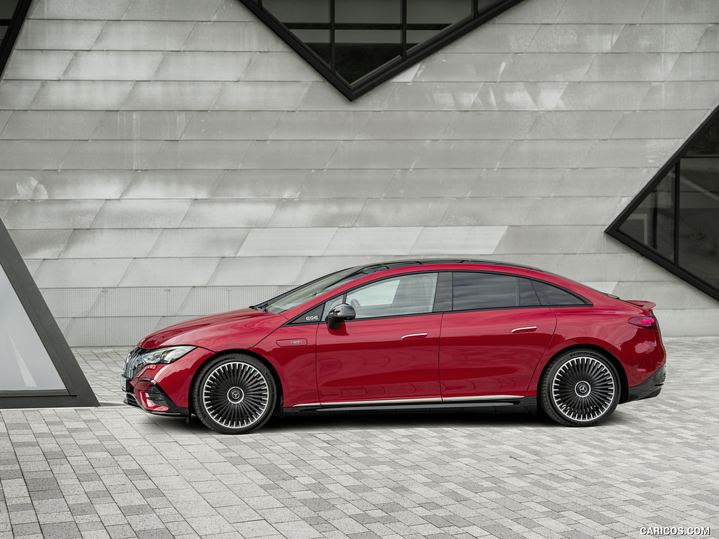 2023 Mercedes-AMG EQE 43 4MATIC (Color: MANUFAKTUR hyacinth red) - Side