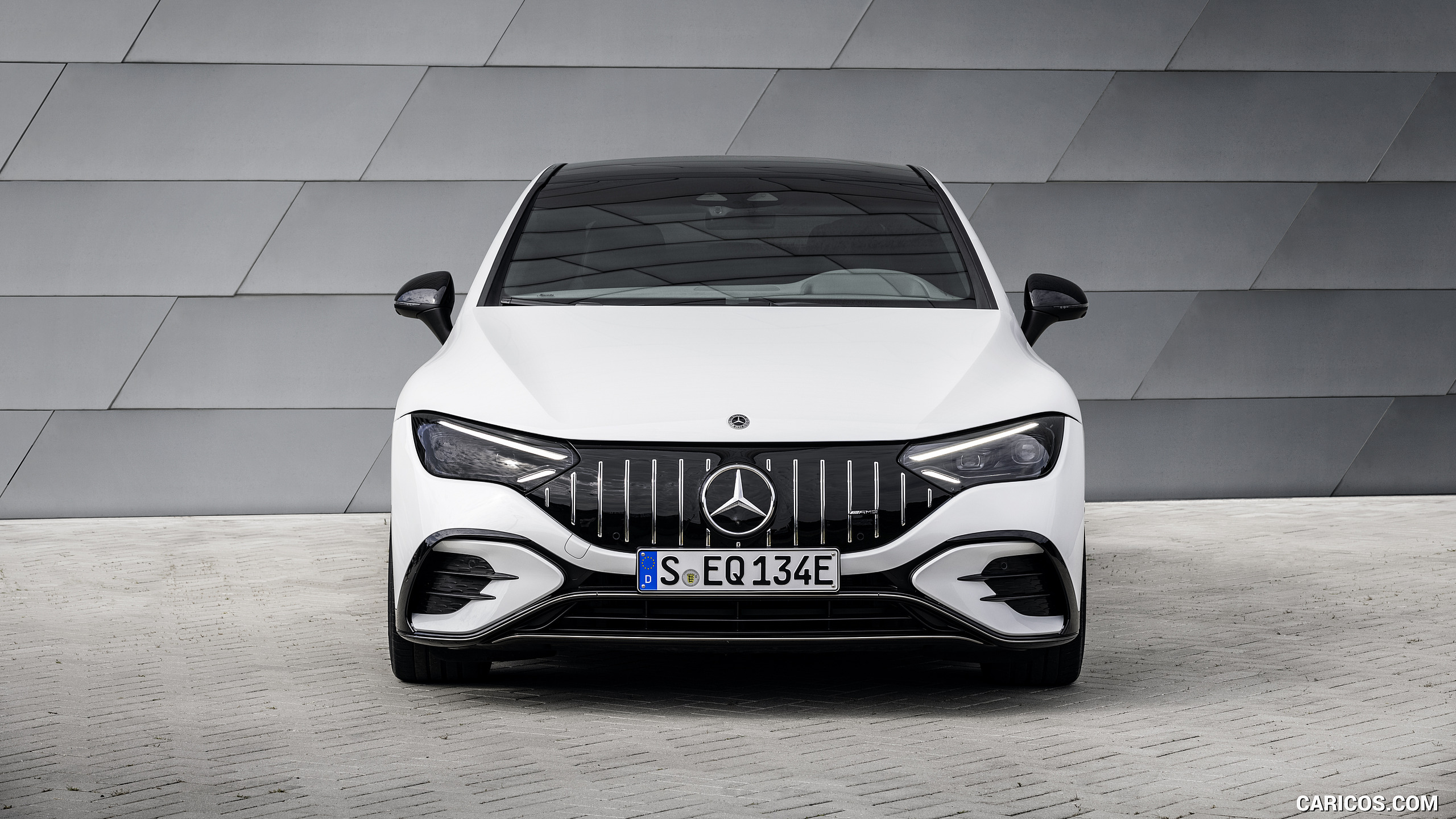 2023 Mercedes-AMG EQE 53 4MATIC+ (Color: Opalite White Bright) - Front, #26 of 239