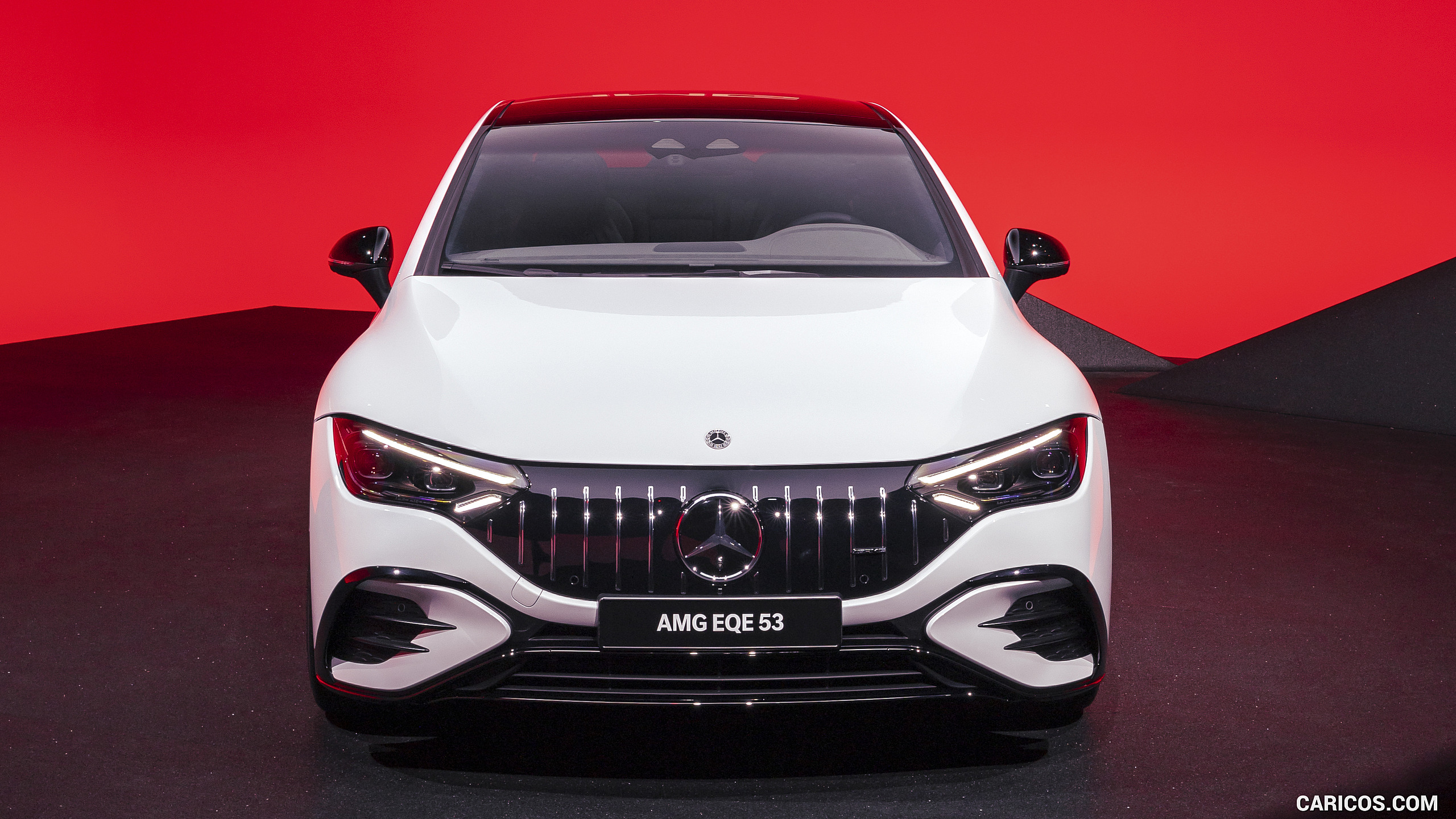 2023 Mercedes-AMG EQE 53 4MATIC+ (Color: Opalite White Bright) - Front, #88 of 239