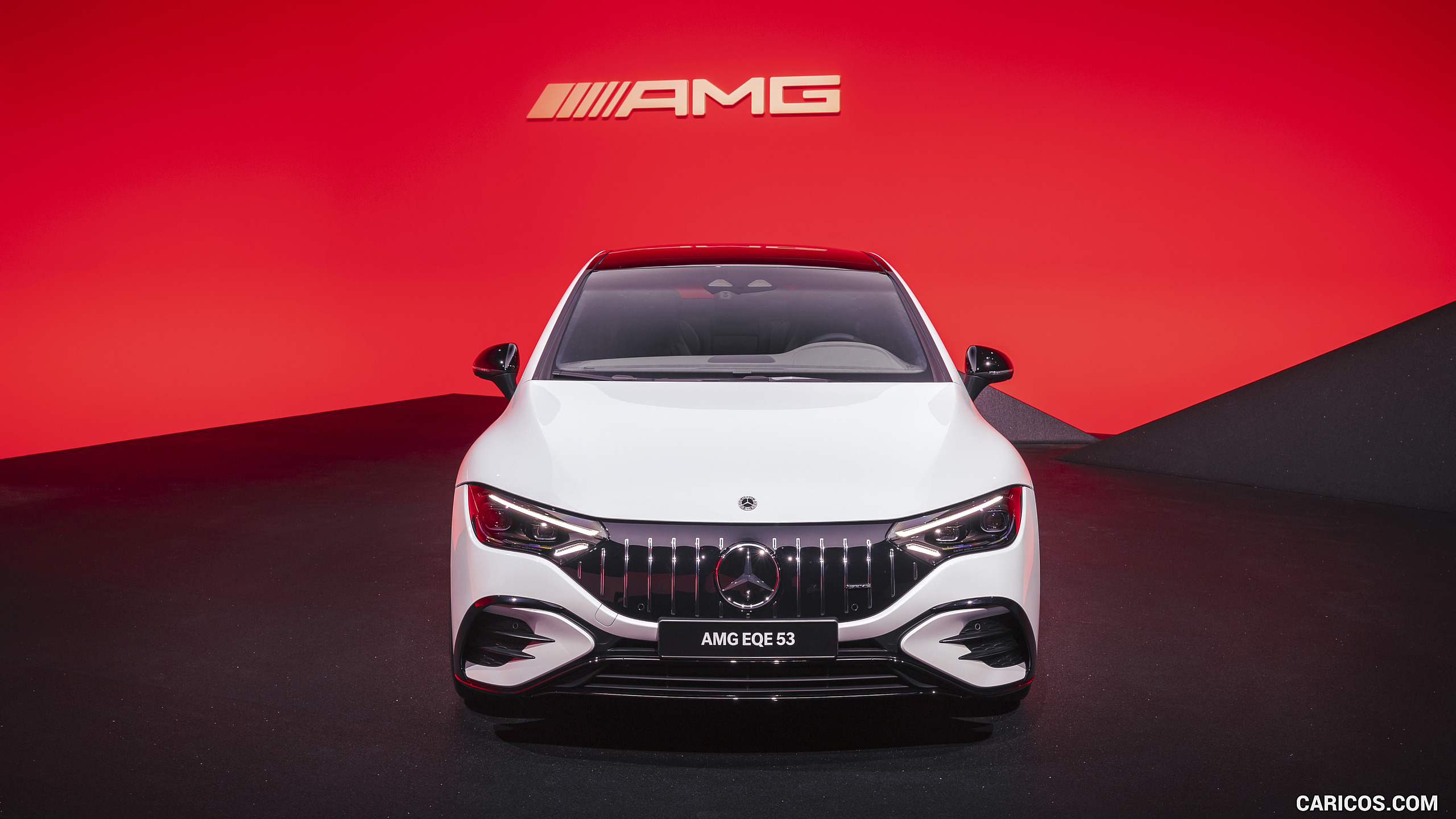 2023 Mercedes-AMG EQE 53 4MATIC+ (Color: Opalite White Bright) - Front, #89 of 239