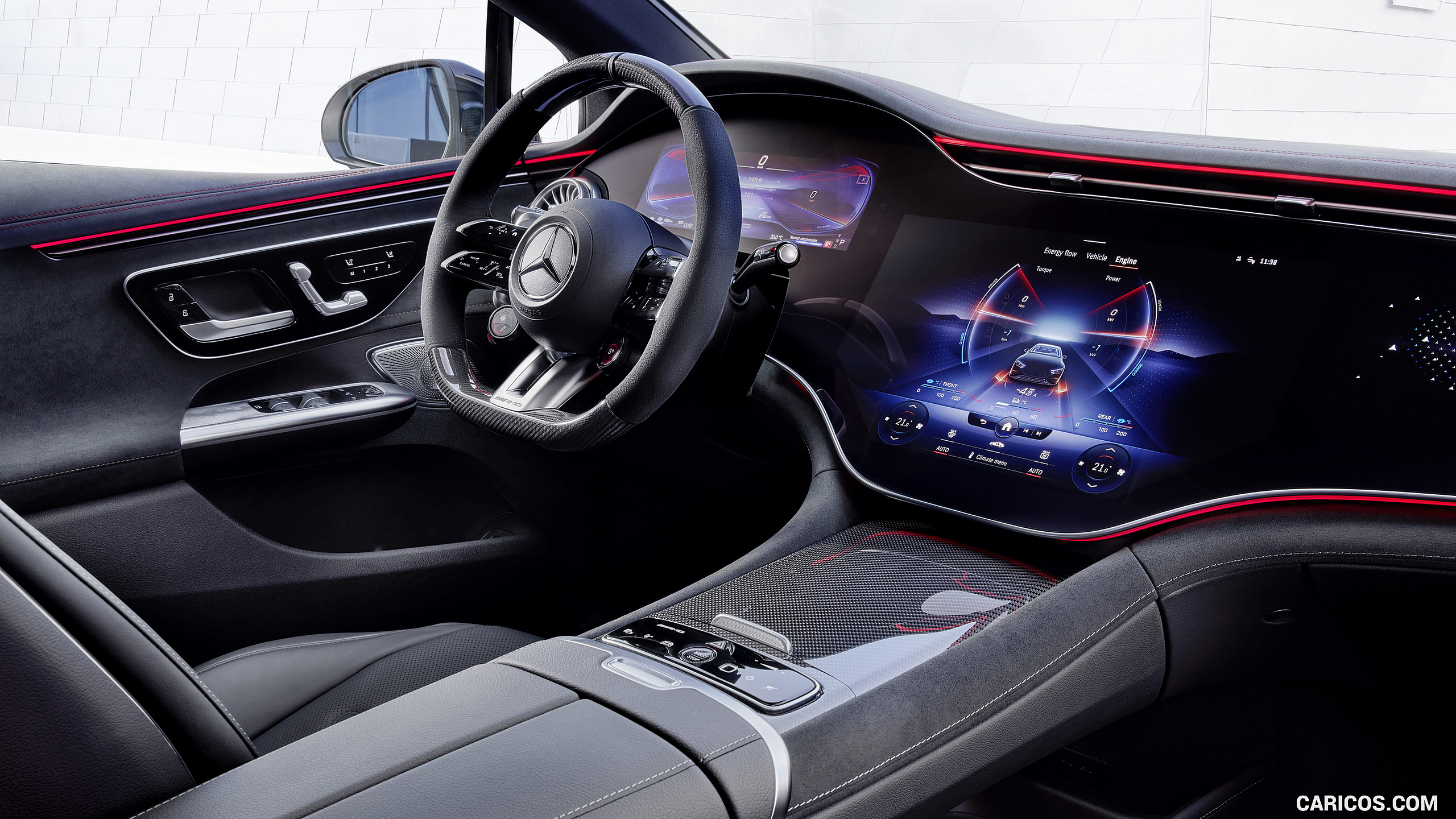 2023 Mercedes-AMG EQE 53 4MATIC+ (Color: Opalite White Bright) - Interior, #33 of 239