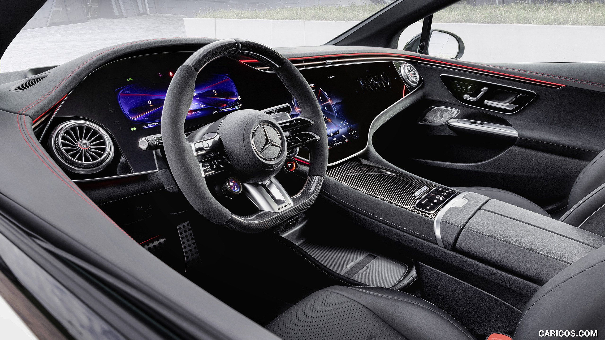 2023 Mercedes-AMG EQE 53 4MATIC+ (Color: Opalite White Bright) - Interior, #34 of 239