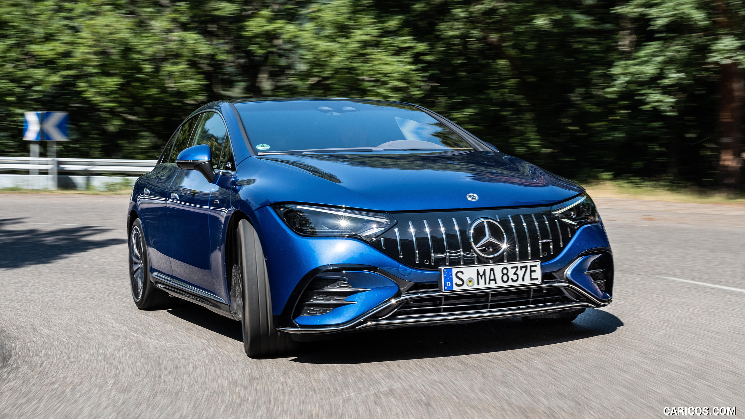 2023 Mercedes-AMG EQE 53 4MATIC+ (Color: Spectral Blue) - Front, #179 of 239