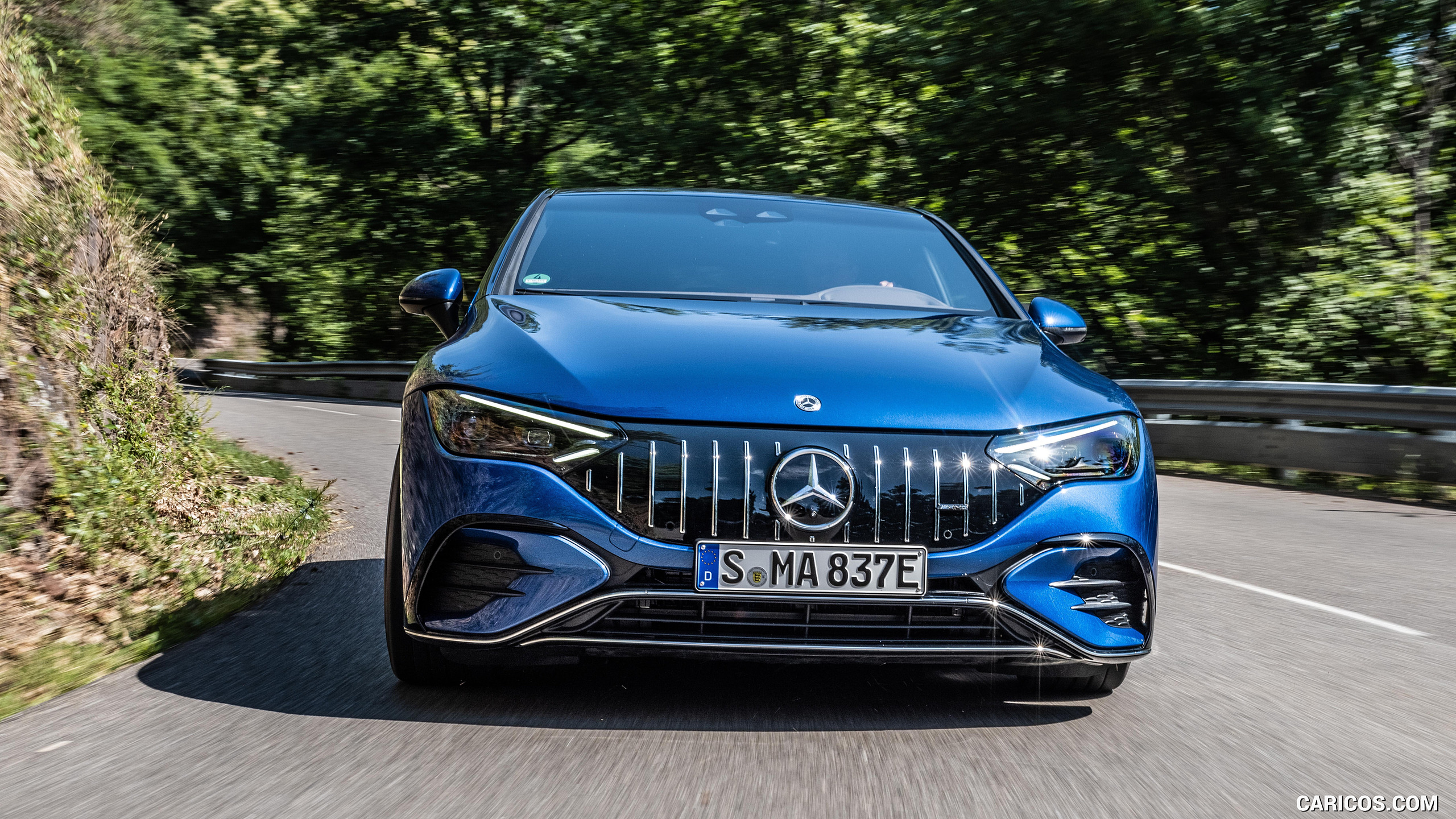 2023 Mercedes-AMG EQE 53 4MATIC+ (Color: Spectral Blue) - Front, #180 of 239