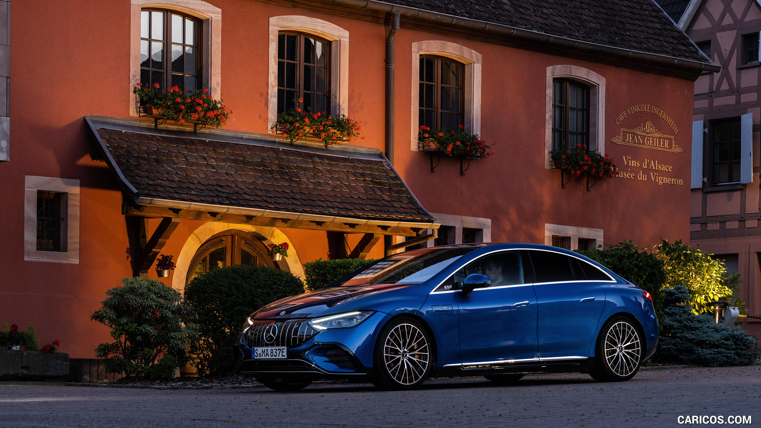2023 Mercedes-AMG EQE 53 4MATIC+ (Color: Spectral Blue) - Front Three-Quarter, #198 of 239