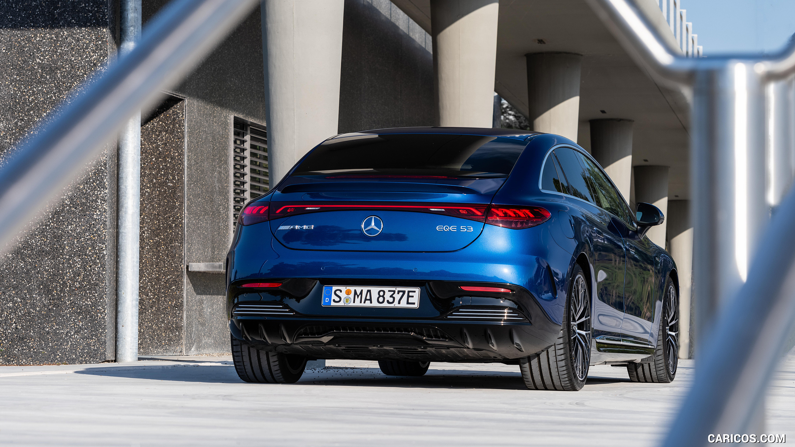 2023 Mercedes-AMG EQE 53 4MATIC+ (Color: Spectral Blue) - Rear, #194 of 239