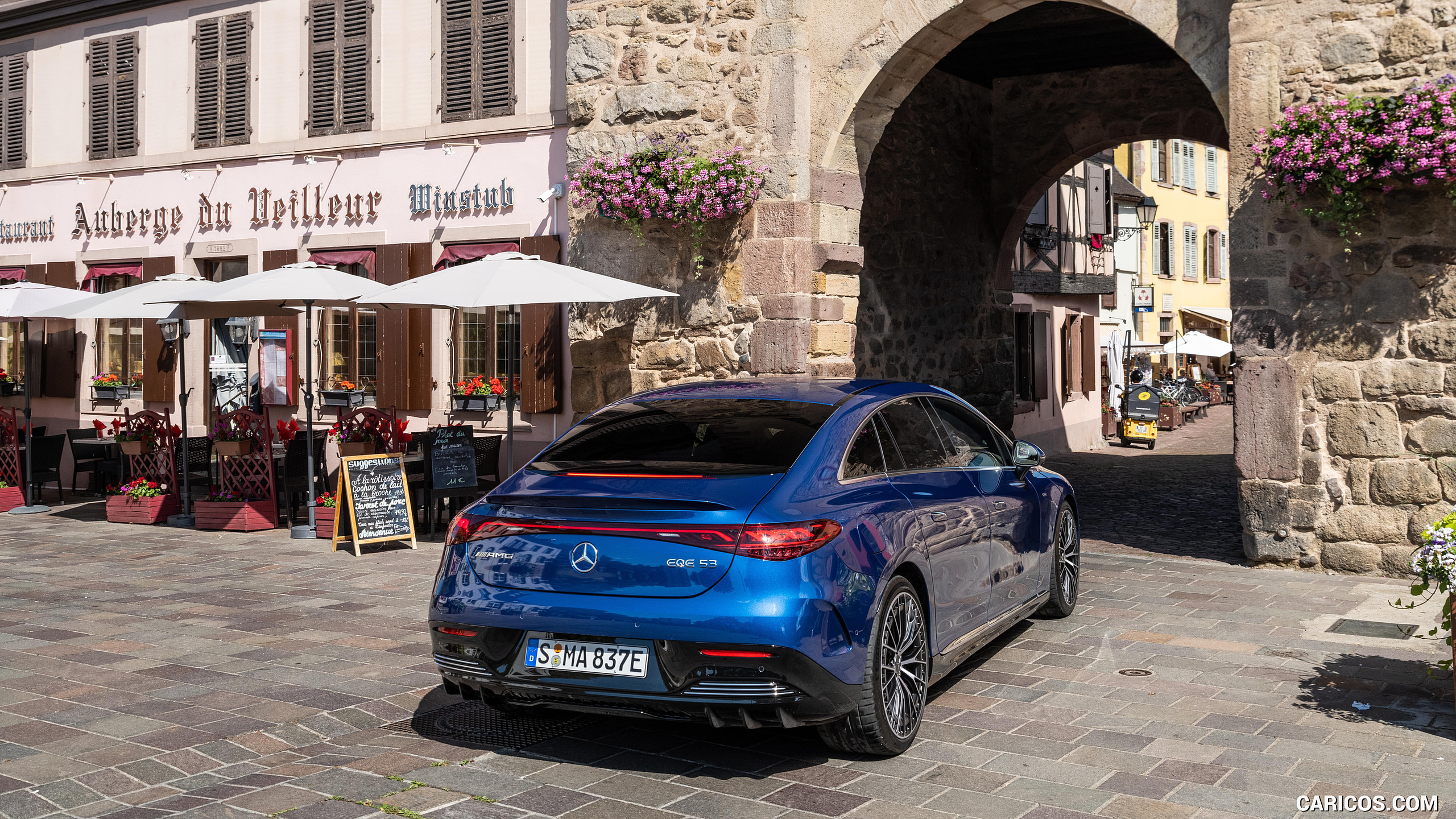 2023 Mercedes-AMG EQE 53 4MATIC+ (Color: Spectral Blue) - Rear, #197 of 239