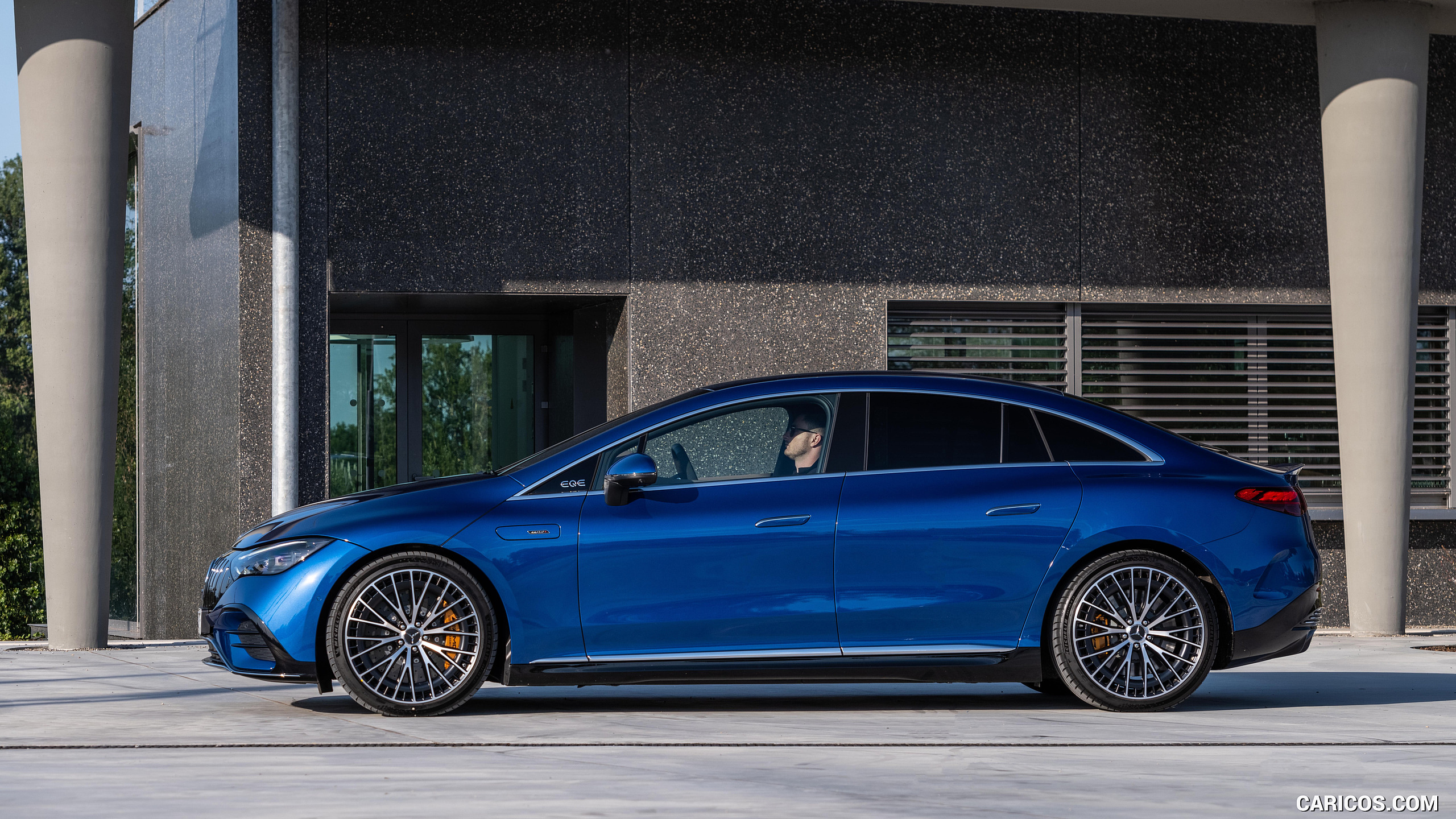 2023 Mercedes-AMG EQE 53 4MATIC+ (Color: Spectral Blue) - Side, #192 of 239