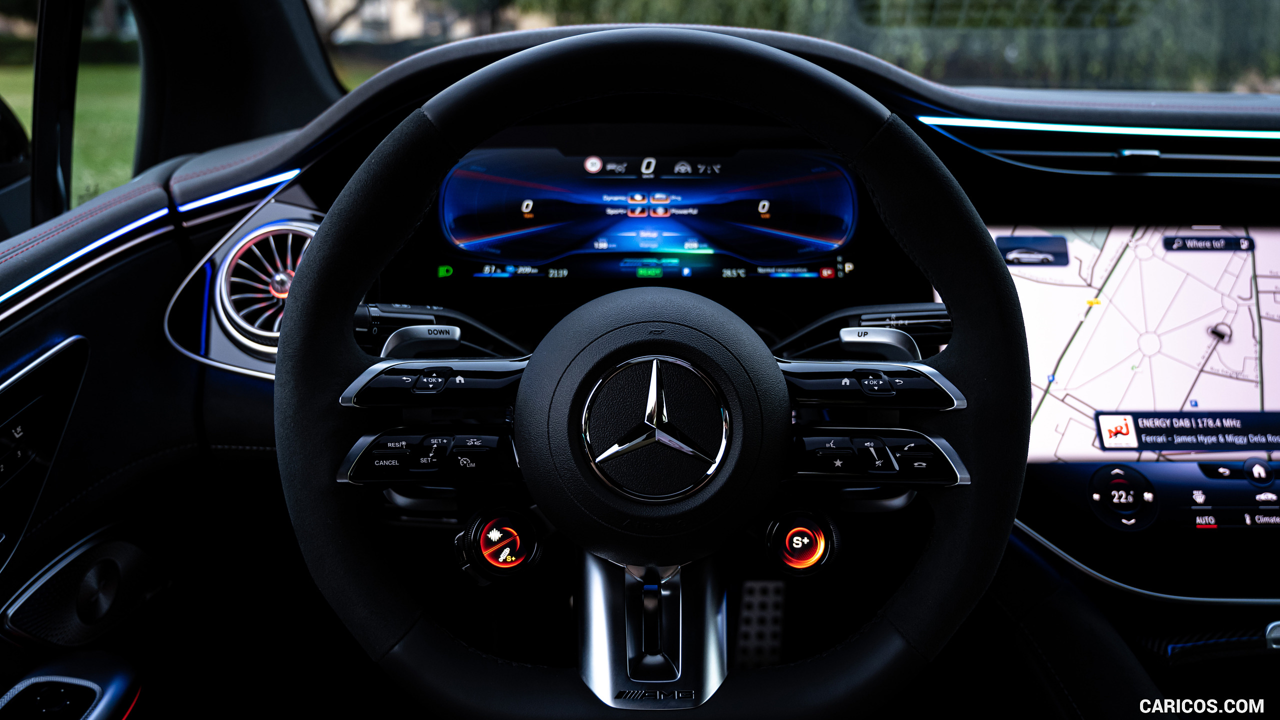 2023 Mercedes-AMG EQE 53 4MATIC+ - Interior, Steering Wheel, #147 of 239