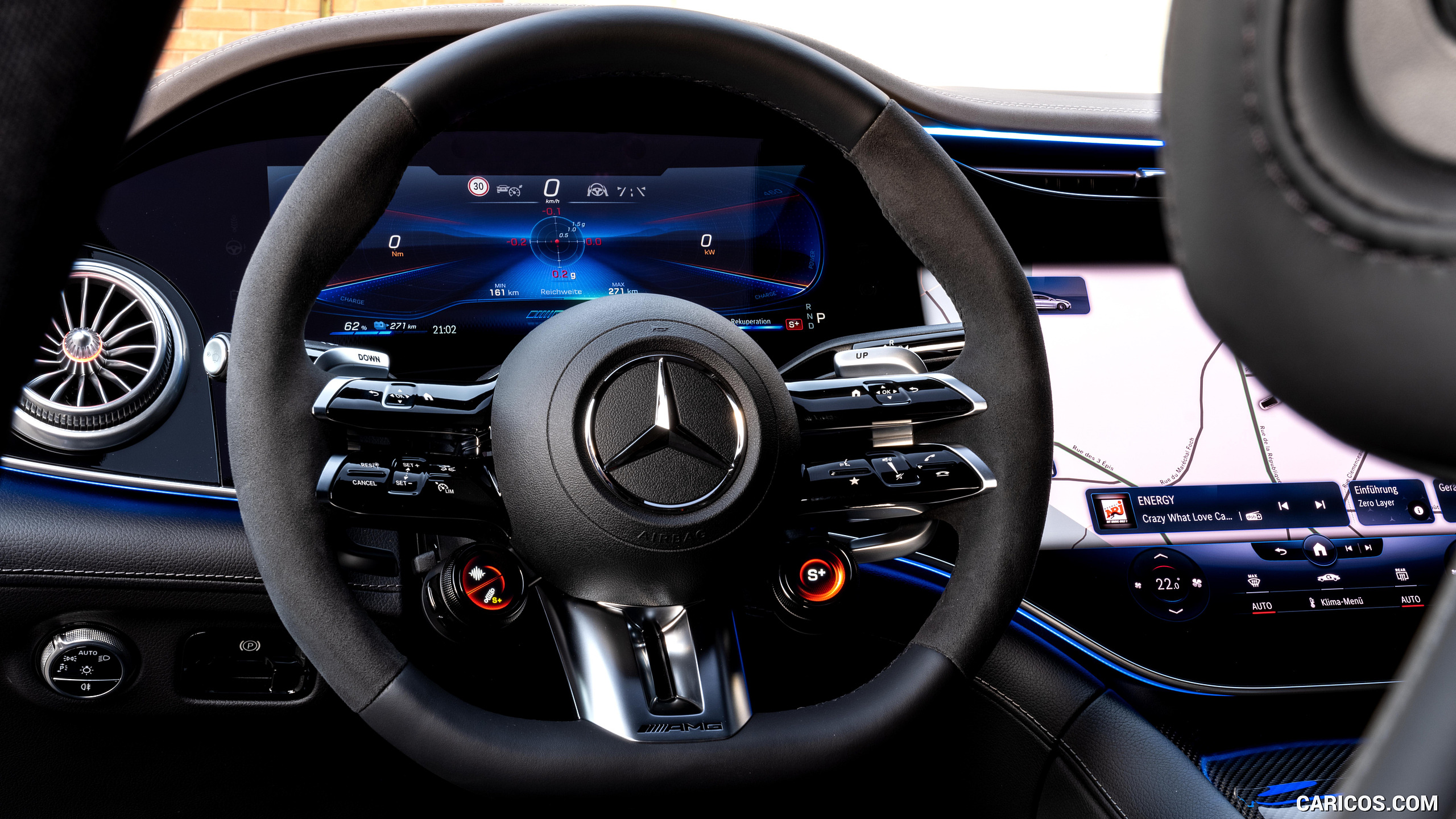 2023 Mercedes-AMG EQE 53 4MATIC+ - Interior, Steering Wheel, #224 of 239