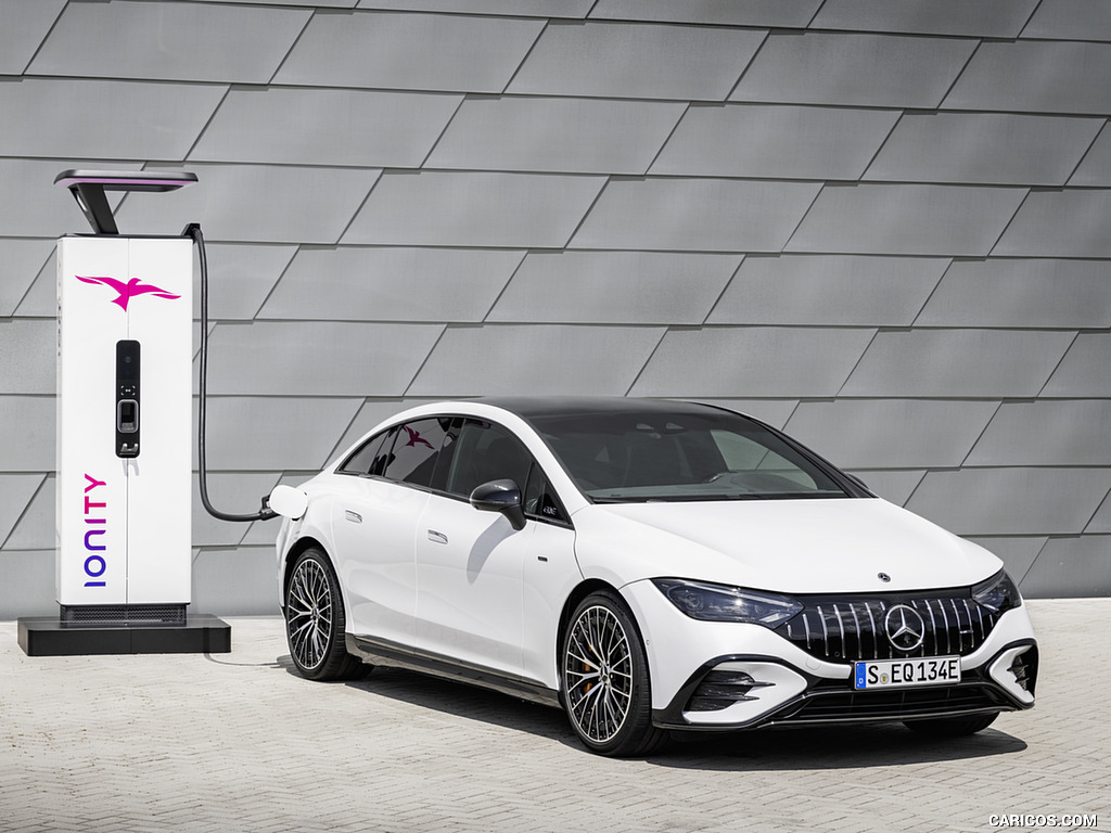 2023 Mercedes-AMG EQE 53 4MATIC+ (Color: Opalite White Bright) - Charging