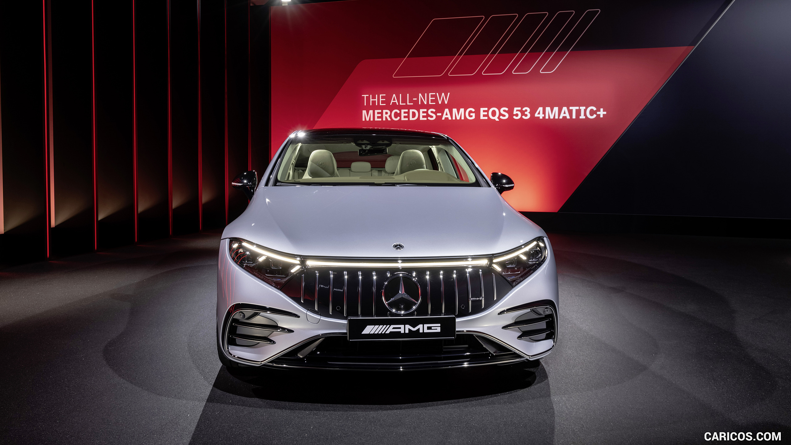 2023 Mercedes-AMG EQS 53 4MATIC+ (Color: High-Tech Silver) - Front, #43 of 52