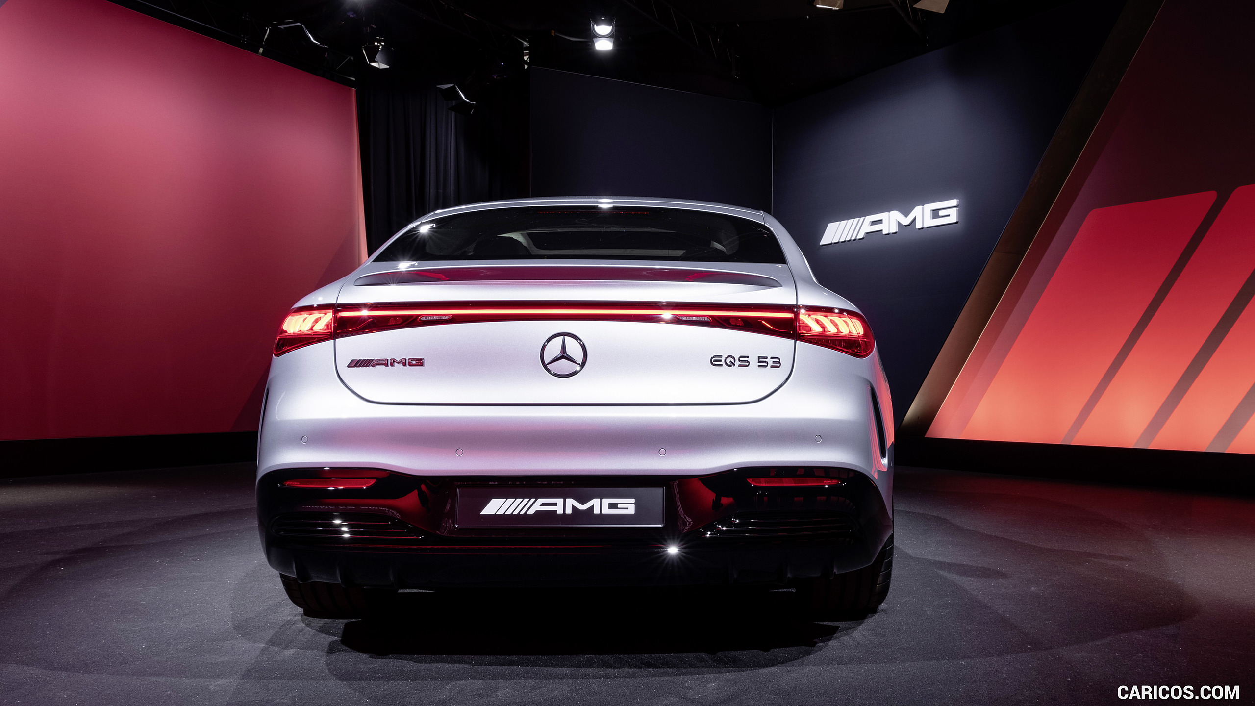 2023 Mercedes-AMG EQS 53 4MATIC+ (Color: High-Tech Silver) - Rear, #40 of 52
