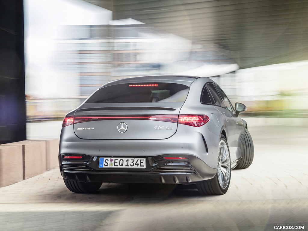 2023 Mercedes-AMG EQS 53 4MATIC+ (Color: Selenite Grey Magno) - Rear