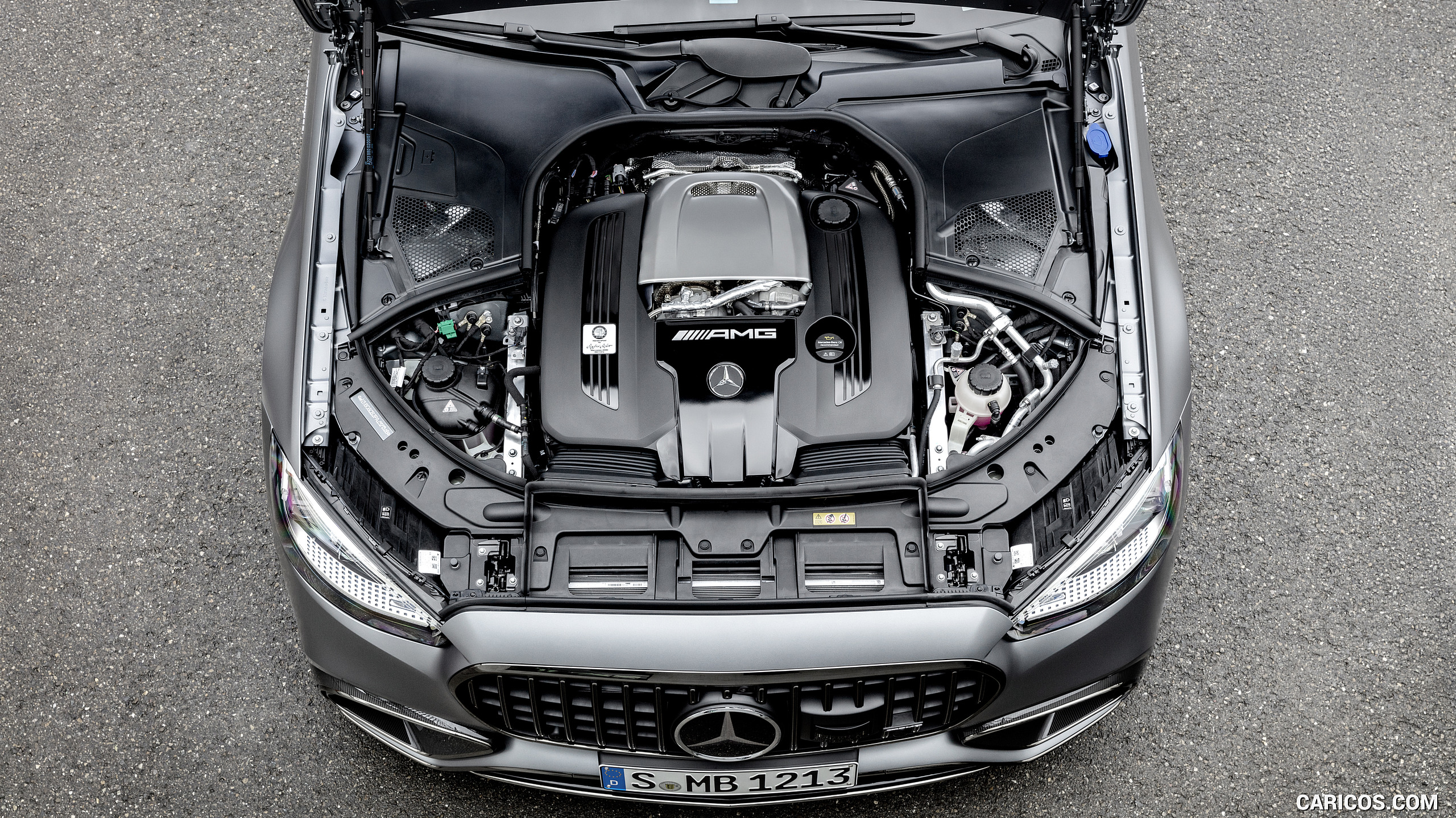 2023 Mercedes-AMG S 63 E PERFORMANCE (Color: MANUFAKTUR Selenite Grey Magno) - Engine, #48 of 163