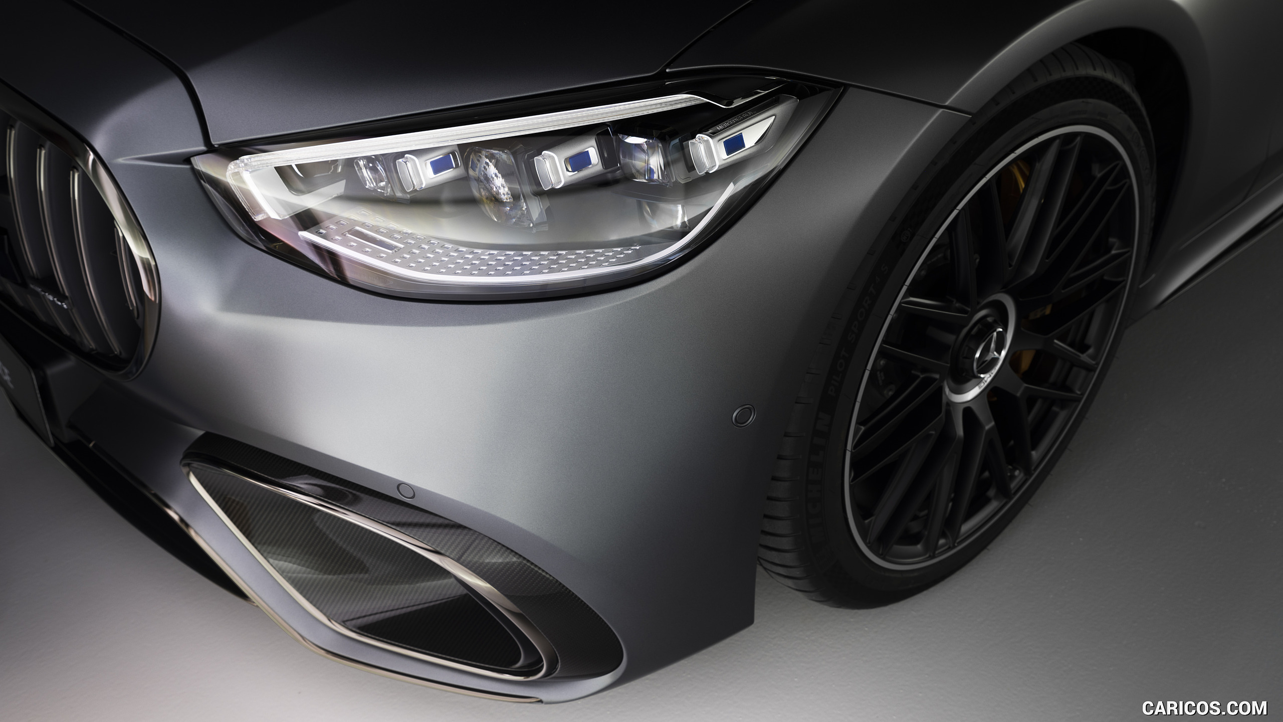 2023 Mercedes-AMG S 63 E PERFORMANCE (Color: MANUFAKTUR Selenite Grey Magno) - Headlight, #150 of 163