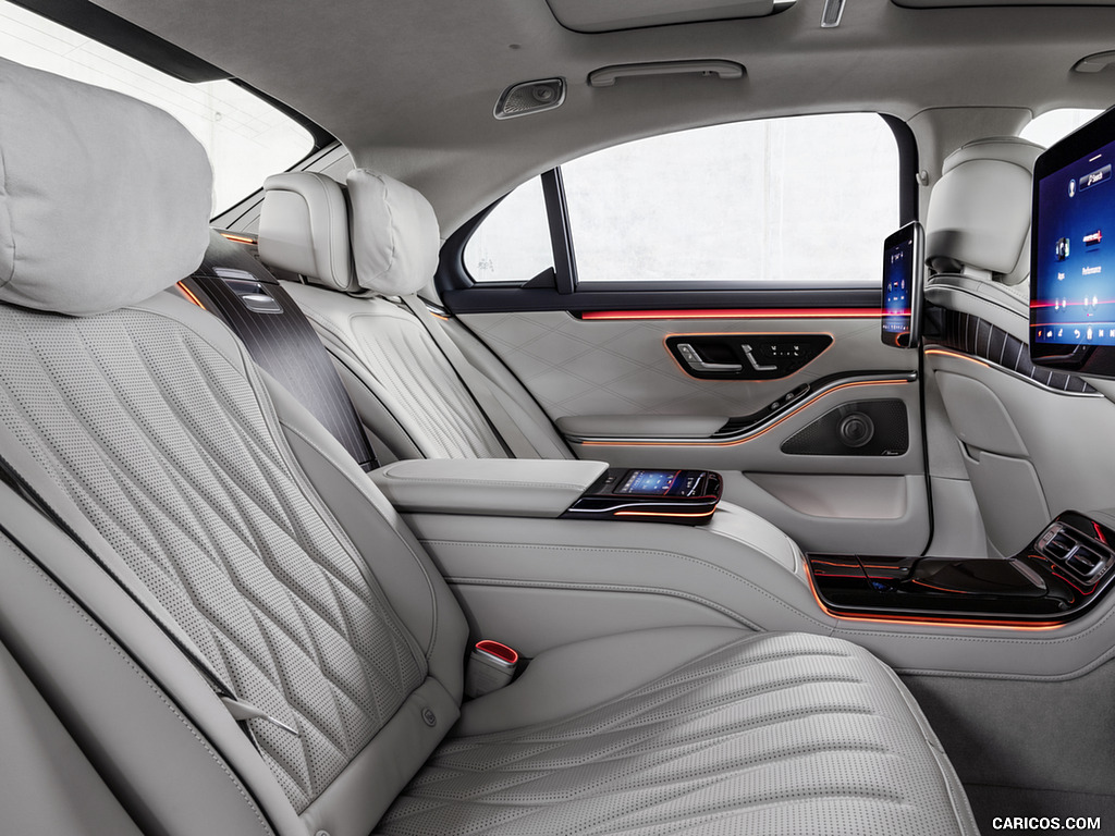 2023 Mercedes-AMG S 63 E PERFORMANCE (Color: MANUFAKTUR Cashmere White Magno) - Interior, Rear Seats