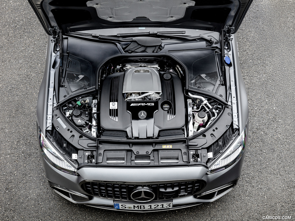 2023 Mercedes-AMG S 63 E PERFORMANCE (Color: MANUFAKTUR Selenite Grey Magno) - Engine