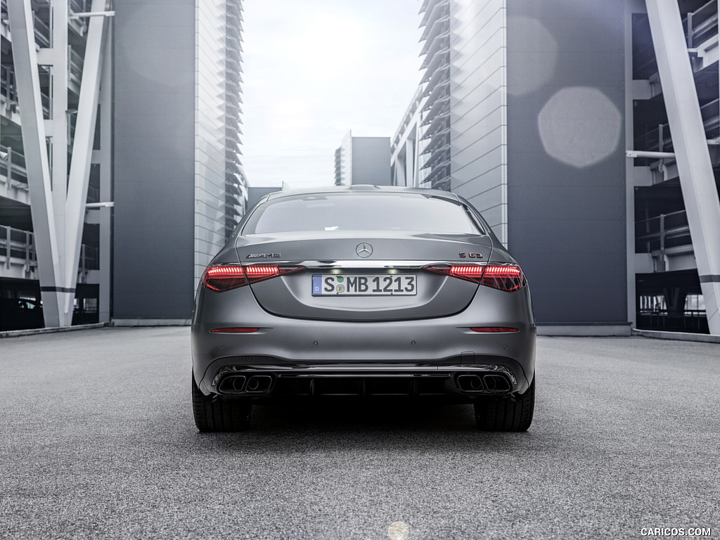 2023 Mercedes-AMG S 63 E PERFORMANCE (Color: MANUFAKTUR Selenite Grey Magno) - Rear