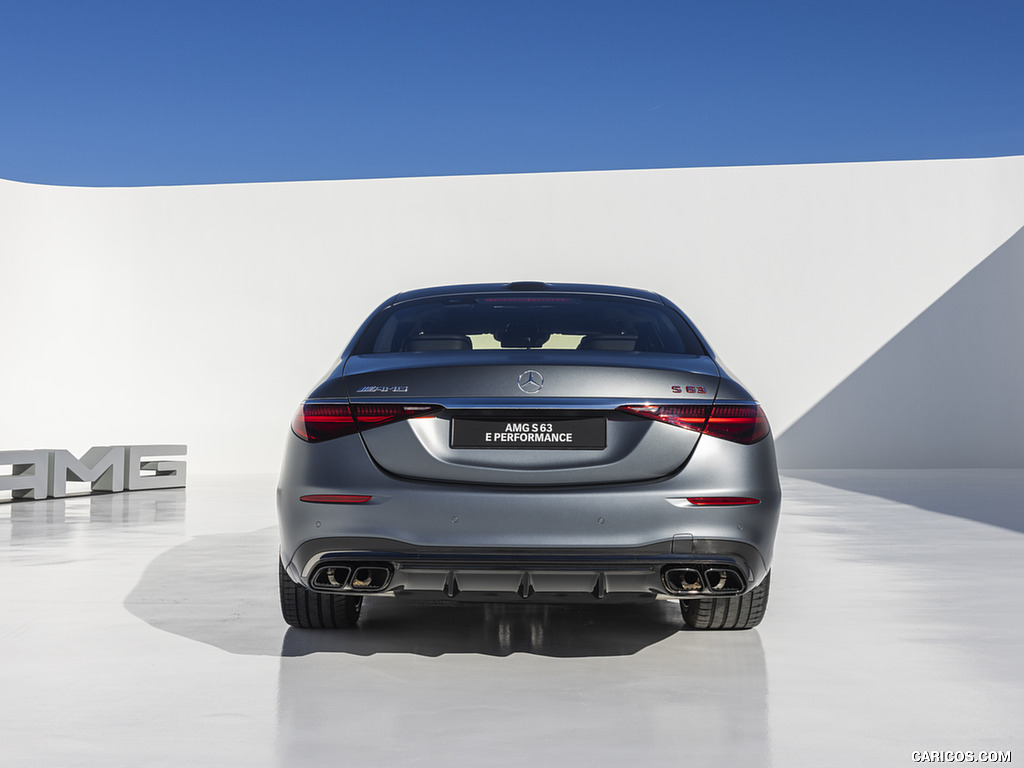 2023 Mercedes-AMG S 63 E PERFORMANCE (Color: MANUFAKTUR Selenite Grey Magno) - Rear