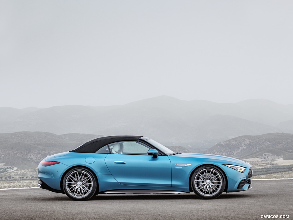 2023 Mercedes-AMG SL 43 (Color: Hyperblue Metallic) - Side