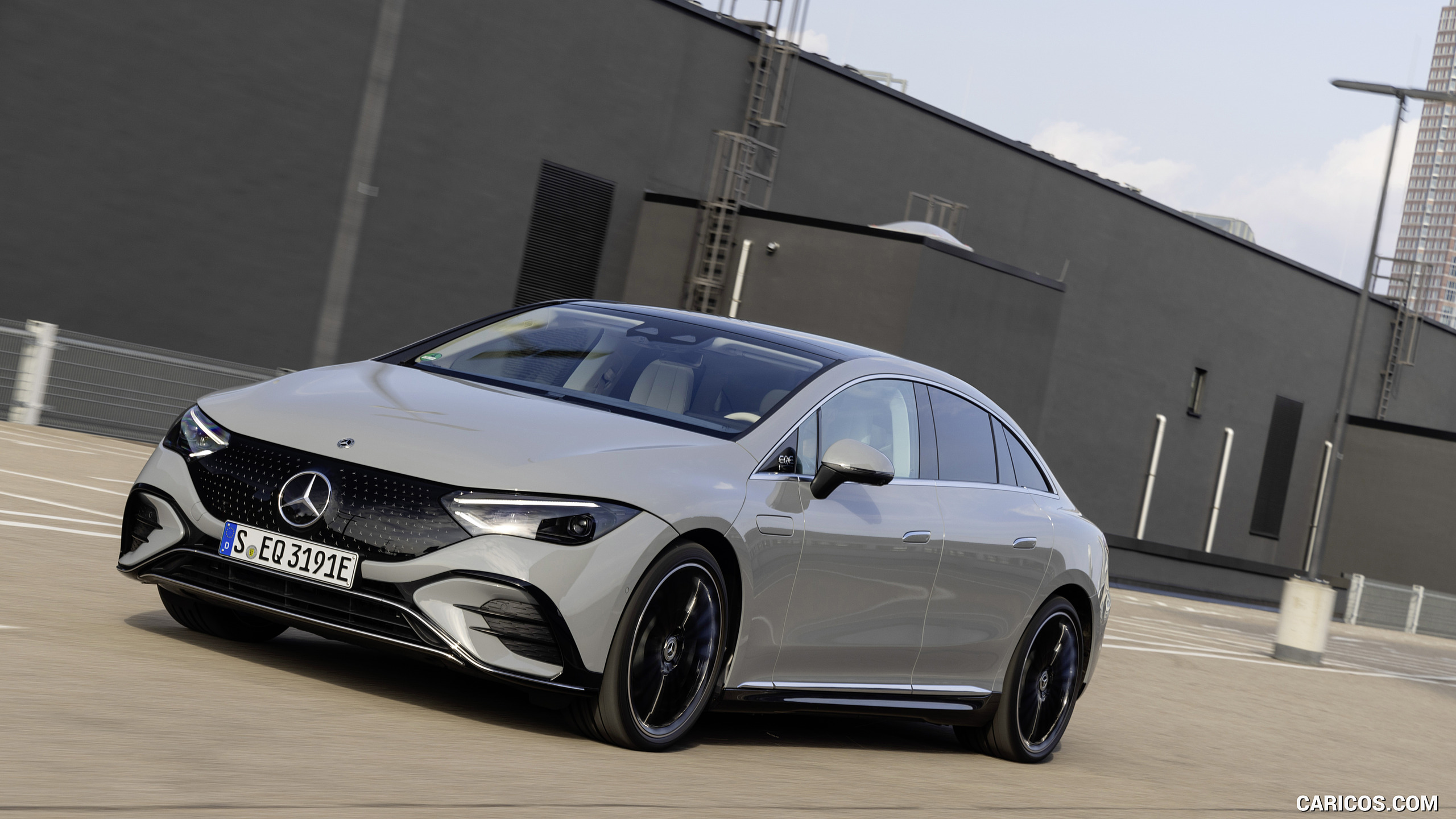 2023 Mercedes-Benz EQE 350+ (Color: Alpine Grey) - Front Three-Quarter ...