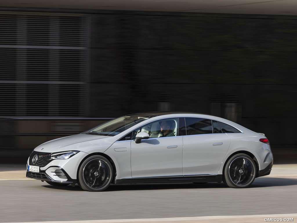 2023 Mercedes-Benz EQE 350+ (Color: Alpine Grey) - Front Three-Quarter