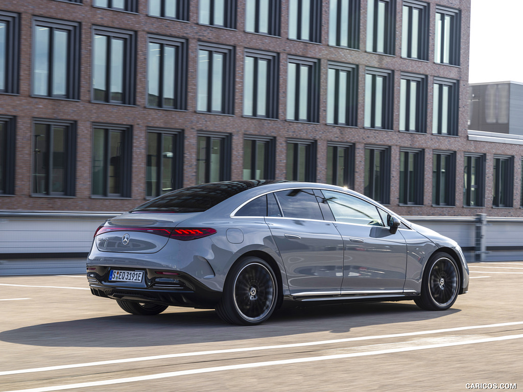 2023 Mercedes-Benz EQE 350+ (Color: Alpine Grey) - Rear Three-Quarter