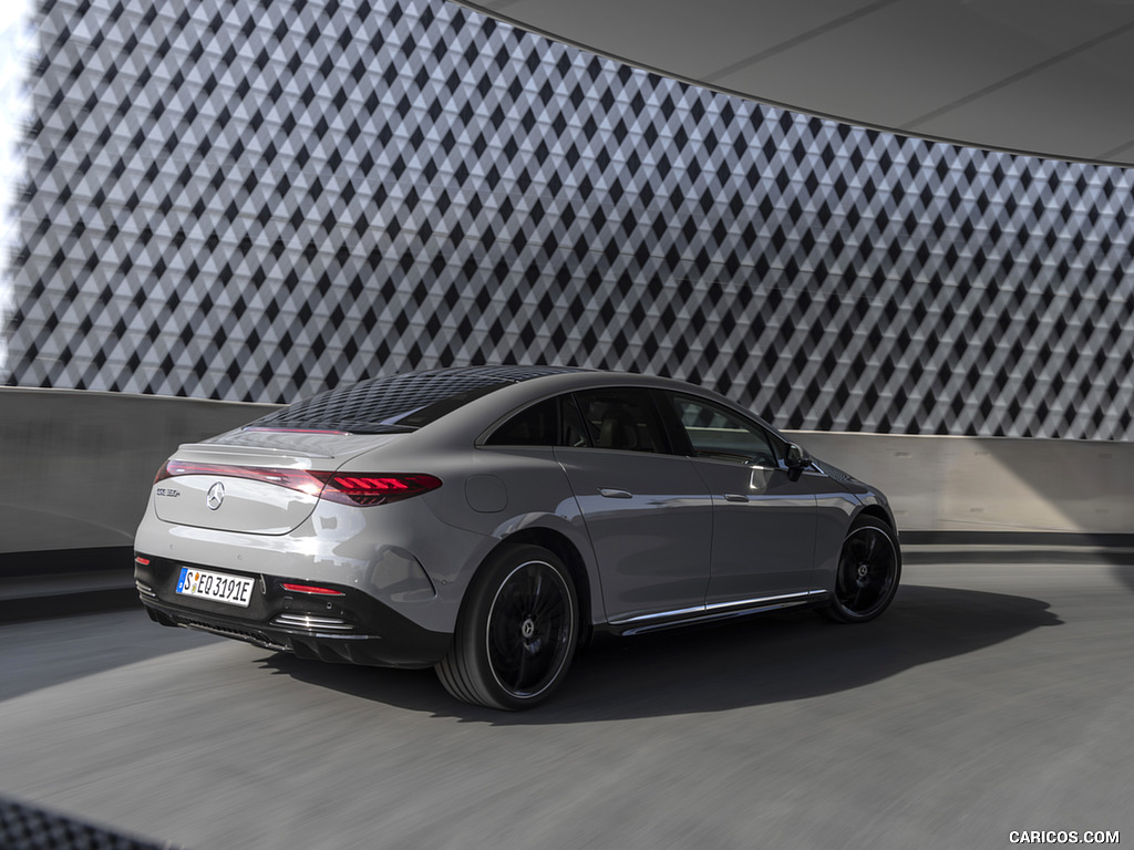 2023 Mercedes-Benz EQE 350+ (Color: Alpine Grey) - Rear Three-Quarter