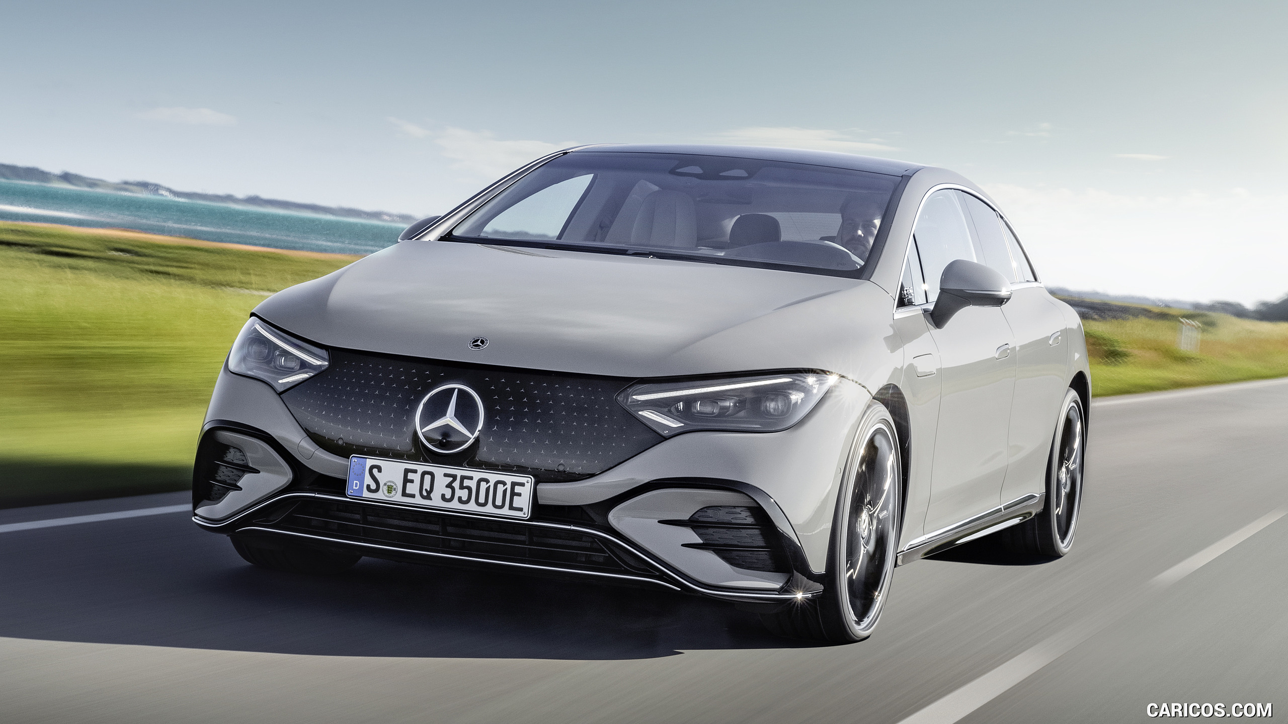 2023 Mercedes-Benz EQE 350 Edition 1 AMG Line (Color: Alpine Grey) - Front, #1 of 209