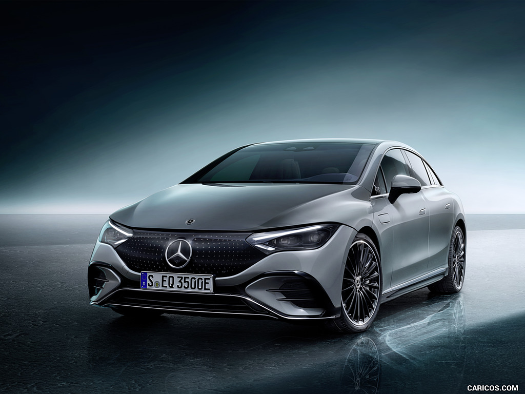 2023 Mercedes-Benz EQE 350 Edition 1 AMG Line (Color: Alpine Grey) - Front Three-Quarter