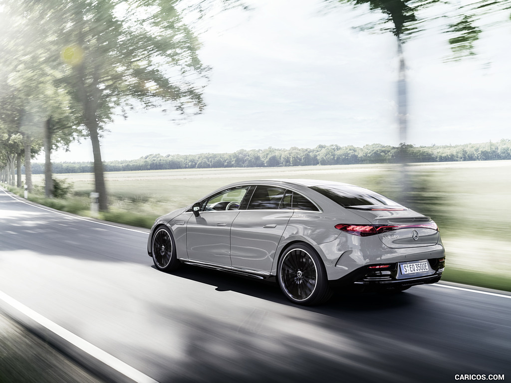 2023 Mercedes-Benz EQE 350 Edition 1 AMG Line (Color: Alpine Grey) - Rear Three-Quarter