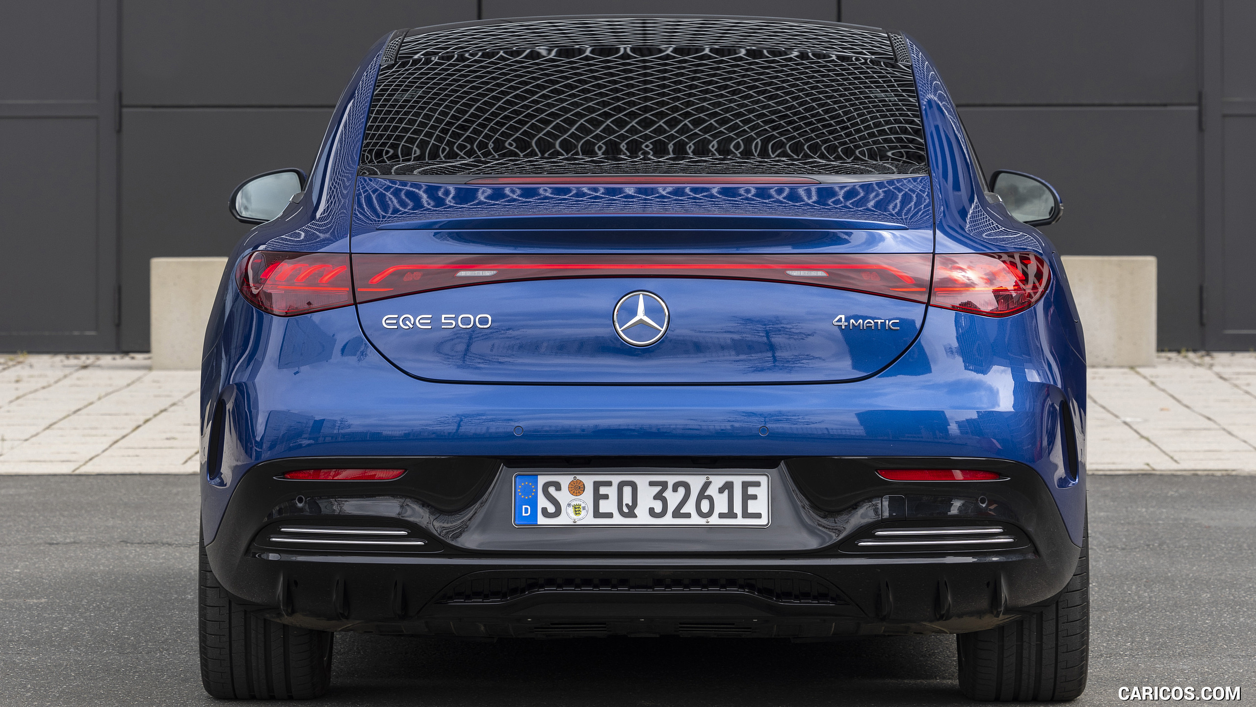 2023 Mercedes-Benz EQE 500 AMG Line 4MATIC (Color: Spectral Blue) - Rear, #125 of 209