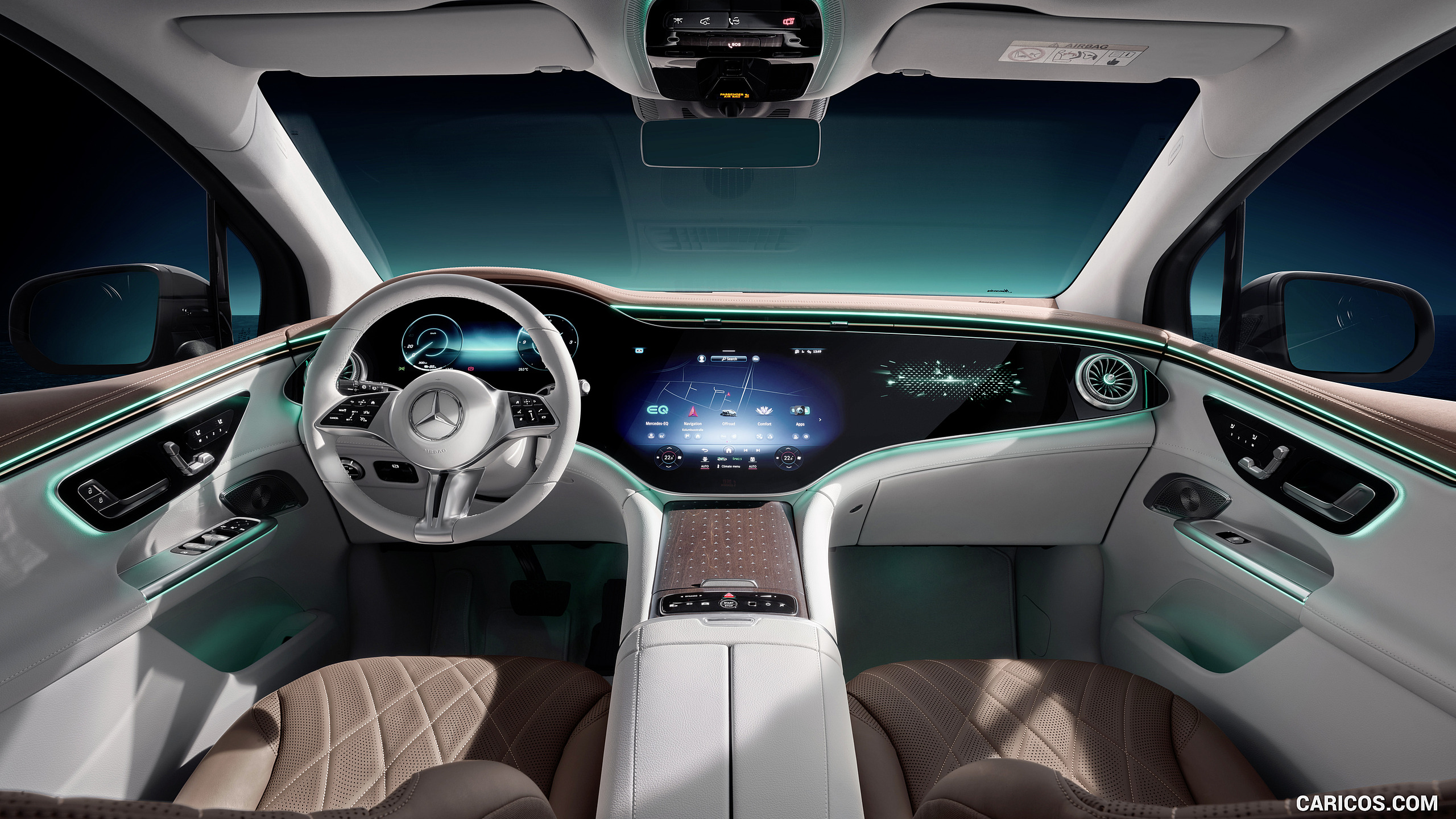 2023 Mercedes-Benz EQE SUV AMG Line Night Package (Color: Velvet Brown Metallic) - Interior, Cockpit, #49 of 52