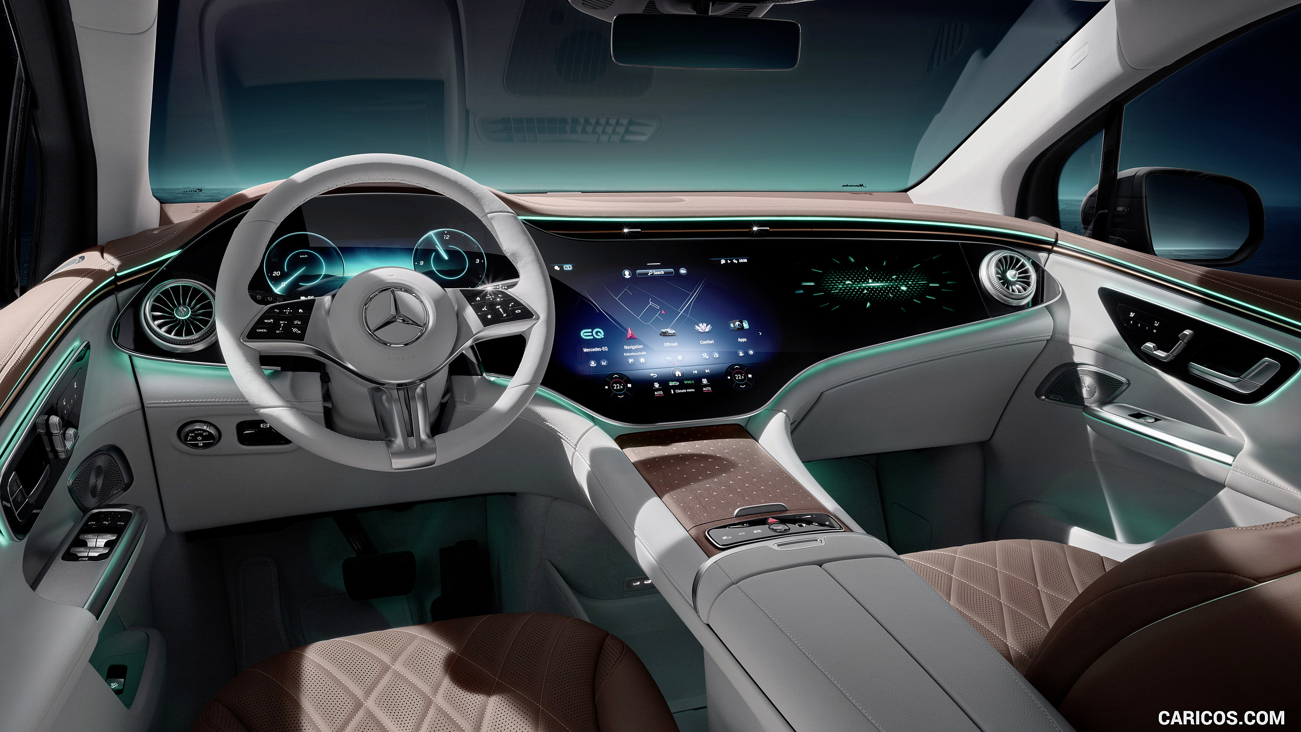 2023 Mercedes-Benz EQE SUV AMG Line Night Package (Color: Velvet Brown Metallic) - Interior, Cockpit, #50 of 52