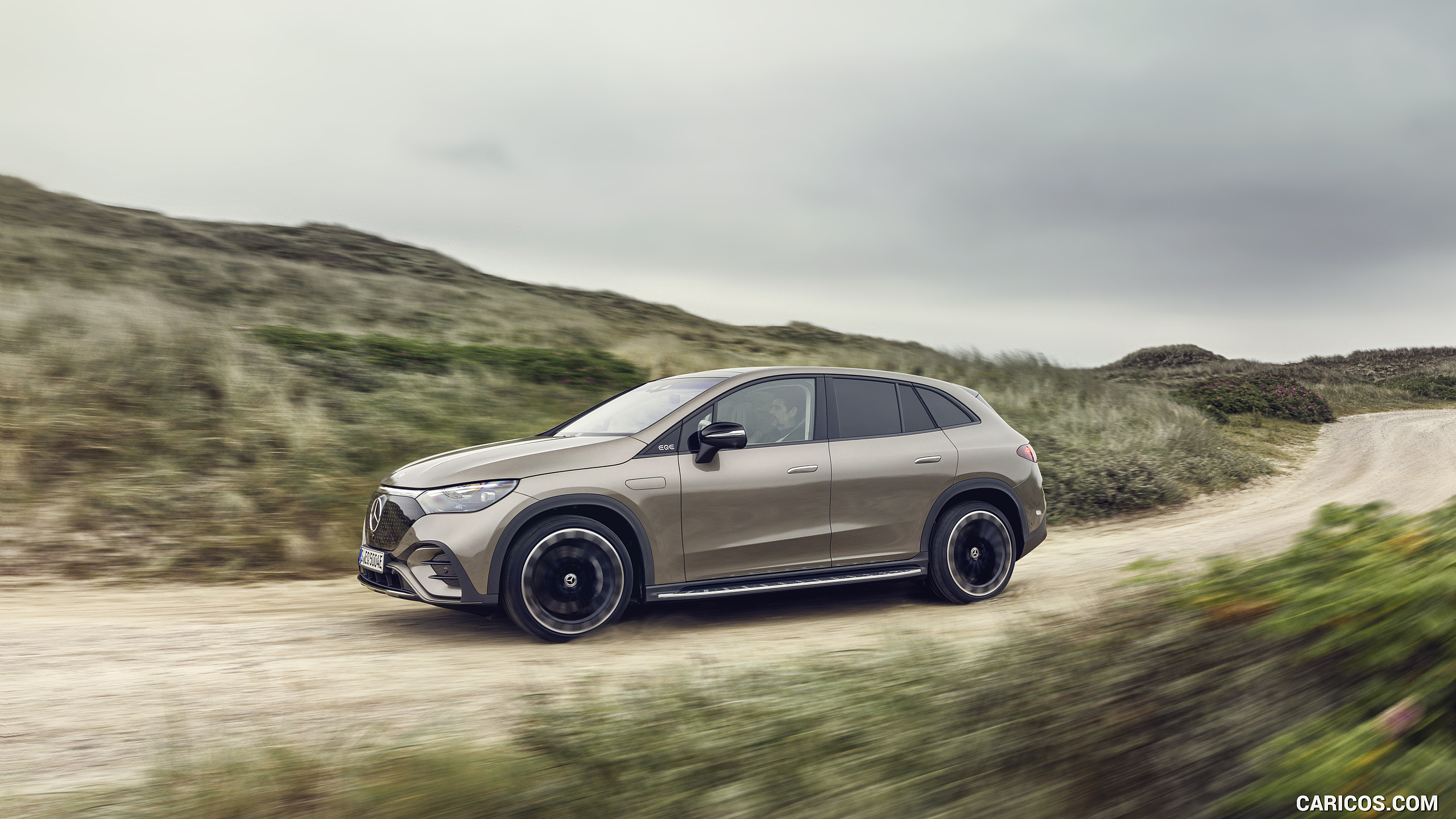 2023 Mercedes-Benz EQE SUV AMG Line Night Package (Color: Velvet Brown Metallic) - Side, #13 of 52