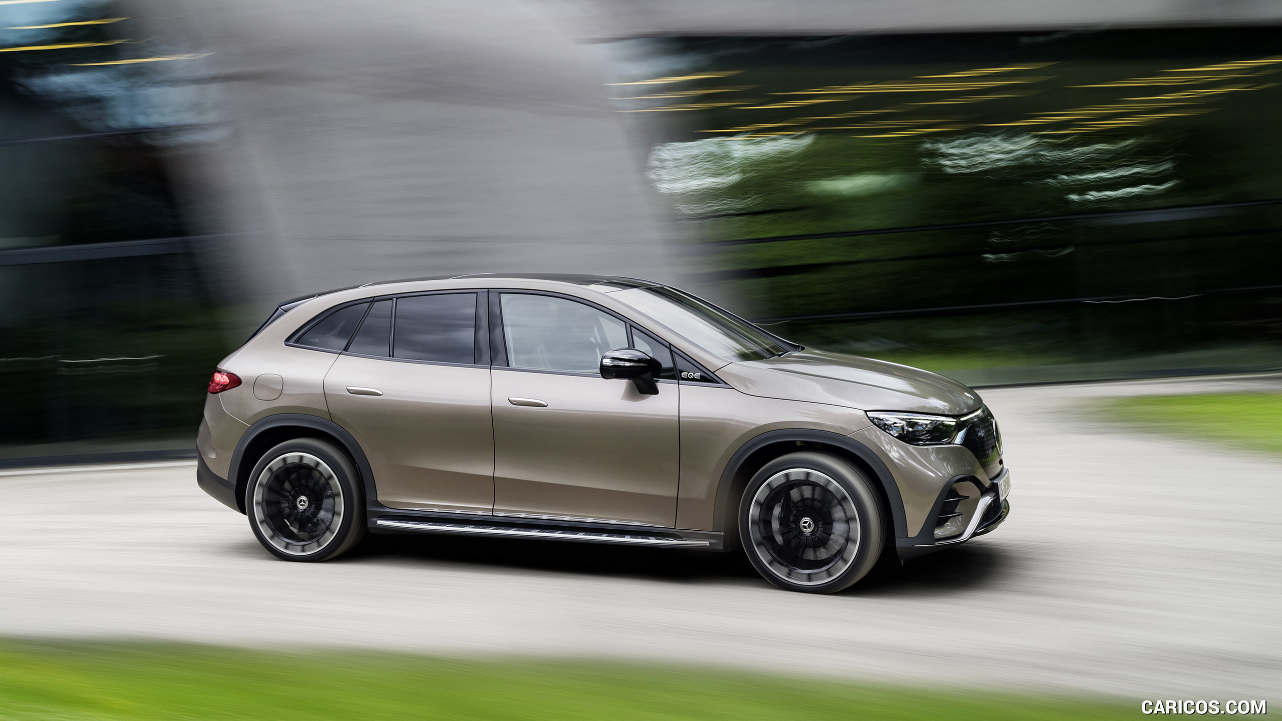 2023 Mercedes-Benz EQE SUV AMG Line Night Package (Color: Velvet Brown Metallic) - Side, #18 of 52