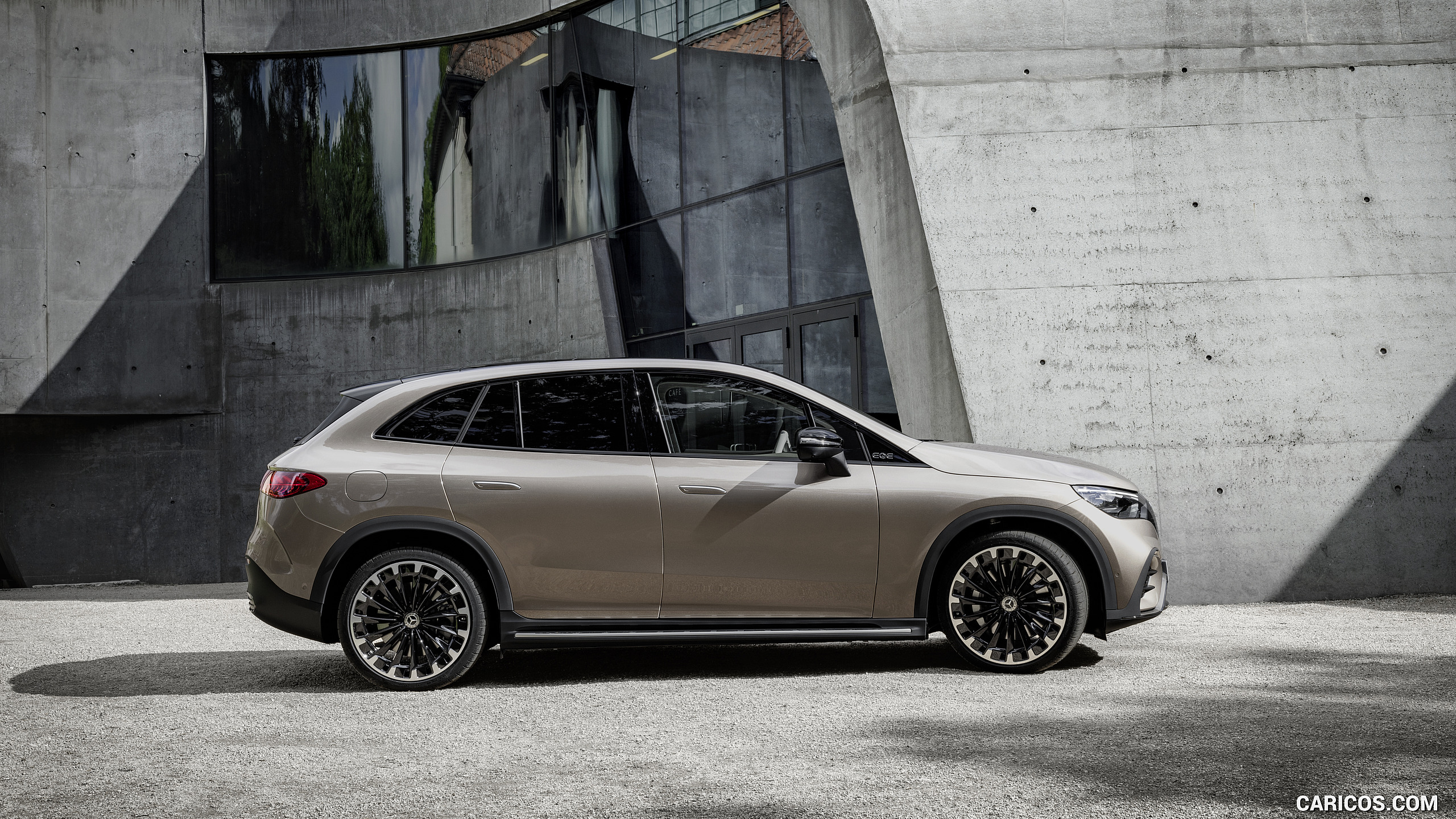2023 Mercedes-Benz EQE SUV AMG Line Night Package (Color: Velvet Brown Metallic) - Side, #22 of 52
