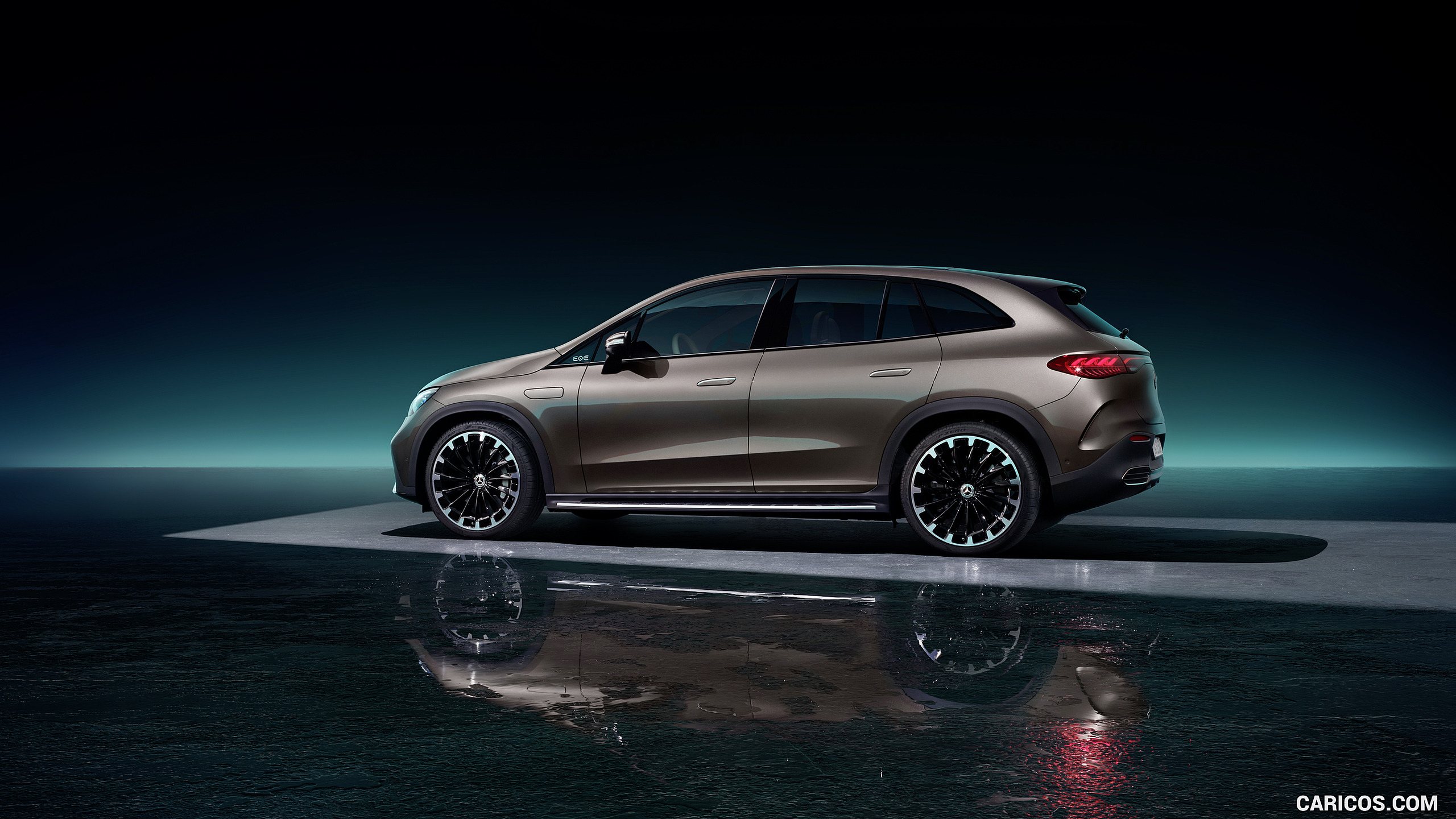2023 Mercedes-Benz EQE SUV AMG Line Night Package (Color: Velvet Brown Metallic) - Side, #41 of 52