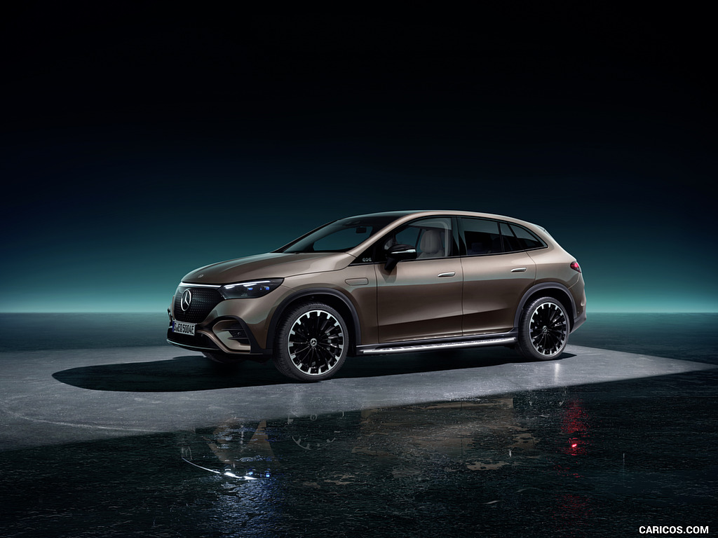 2023 Mercedes-Benz EQE SUV AMG Line Night Package (Color: Velvet Brown Metallic) - Front Three-Quarter