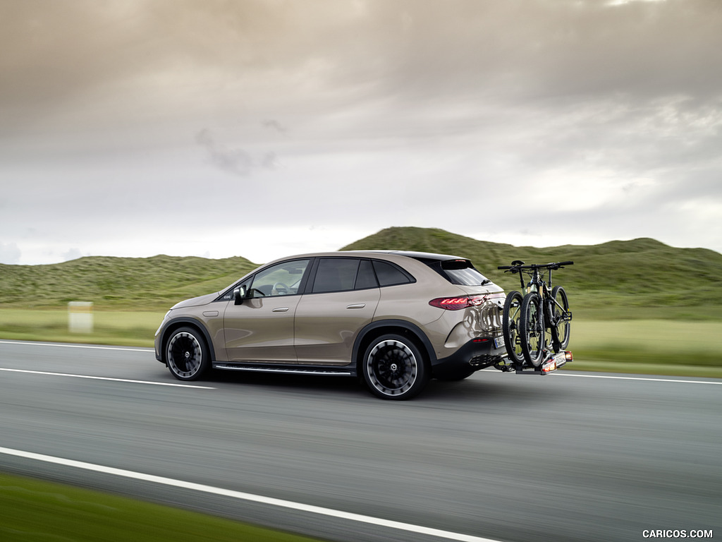 2023 Mercedes-Benz EQE SUV AMG Line Night Package (Color: Velvet Brown Metallic) - Rear Three-Quarter