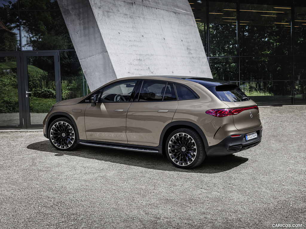 2023 Mercedes-Benz EQE SUV AMG Line Night Package (Color: Velvet Brown Metallic) - Rear Three-Quarter