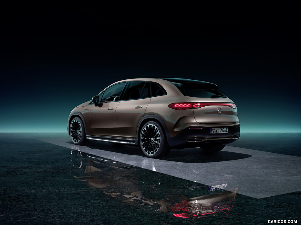 2023 Mercedes-Benz EQE SUV AMG Line Night Package (Color: Velvet Brown Metallic) - Rear Three-Quarter