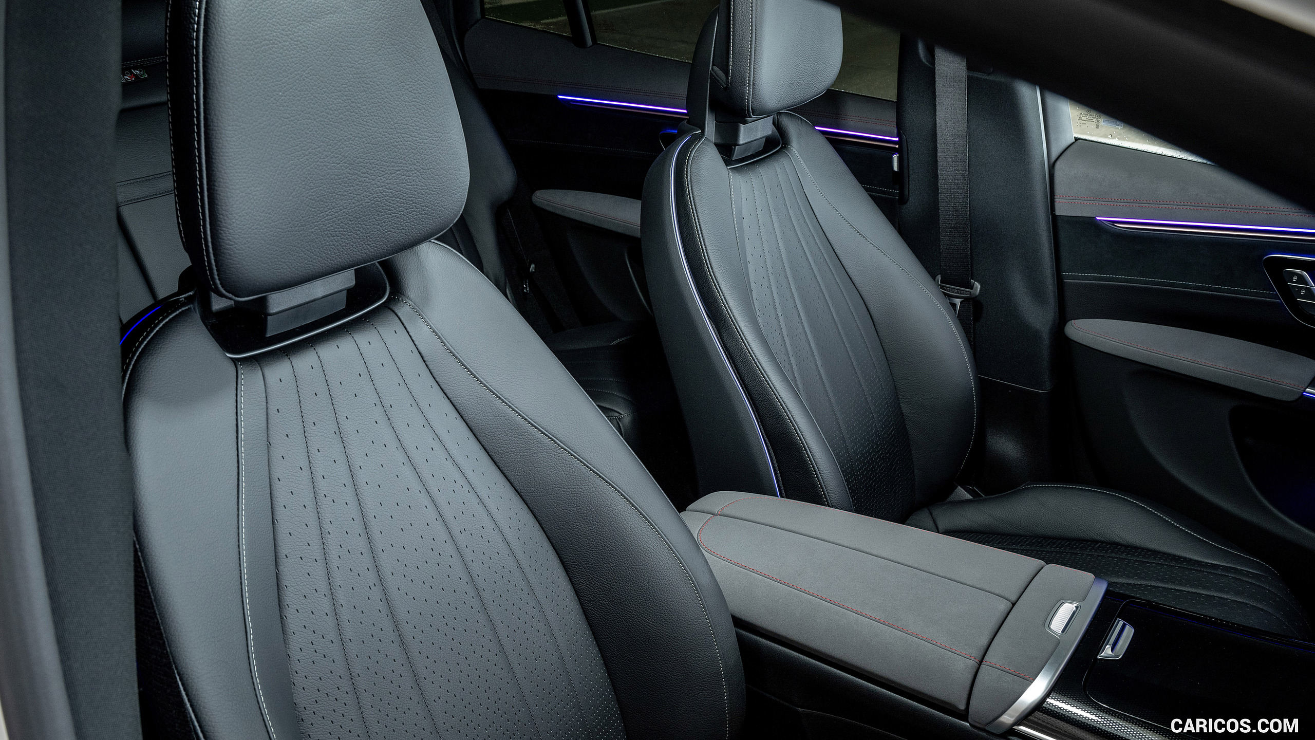 2023 Mercedes-Benz EQS SUV (UK-Spec) - Interior, Front Seats, #100 of 108