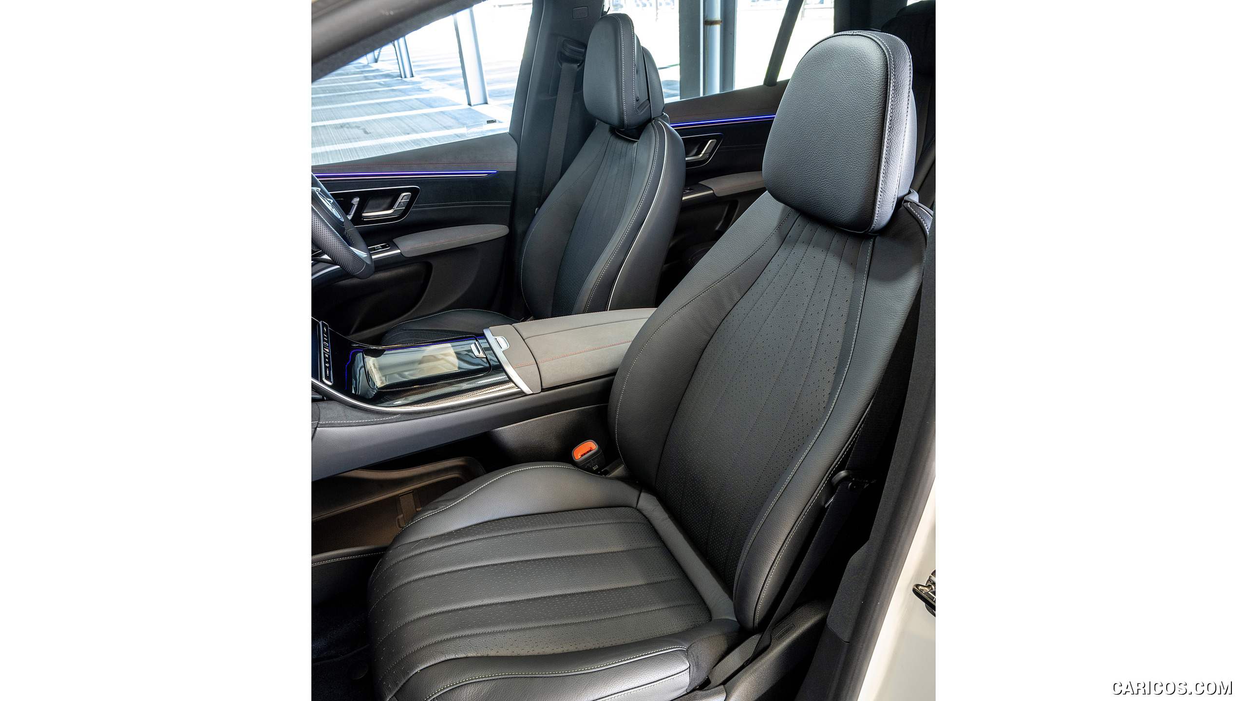 2023 Mercedes-Benz EQS SUV (UK-Spec) - Interior, Front Seats, #102 of 108