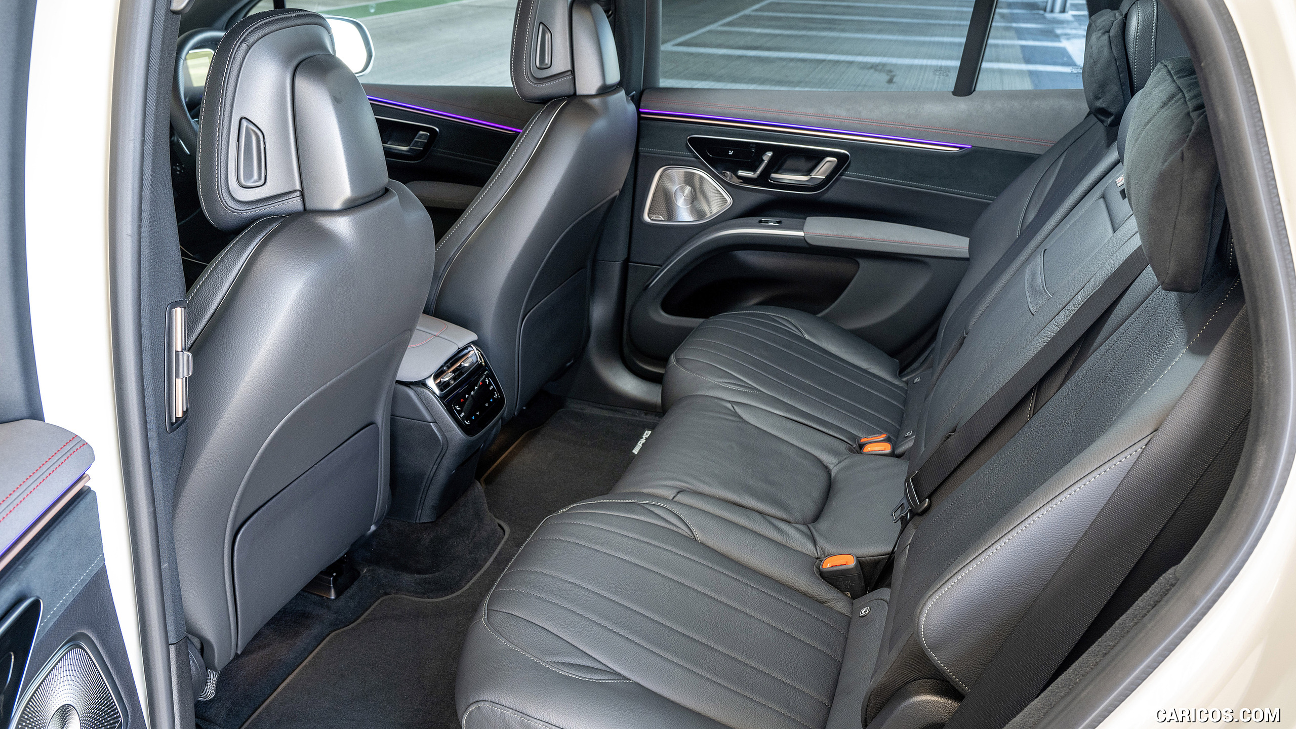2023 Mercedes-Benz EQS SUV (UK-Spec) - Interior, Rear Seats, #104 of 108