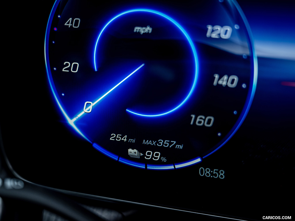 2023 Mercedes-Benz EQS SUV (UK-Spec) - Digital Instrument Cluster