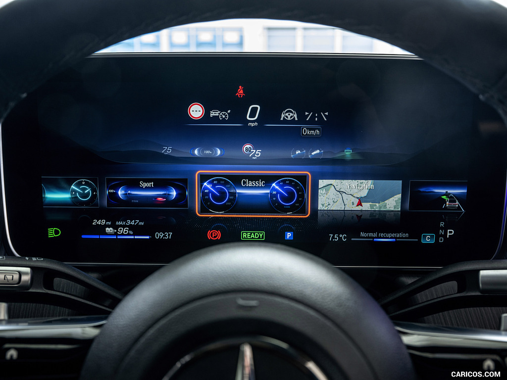 2023 Mercedes-Benz EQS SUV (UK-Spec) - Digital Instrument Cluster